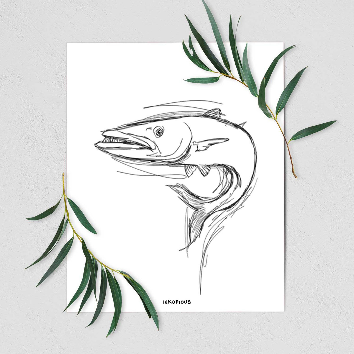 Barry the Barracuda Art Print