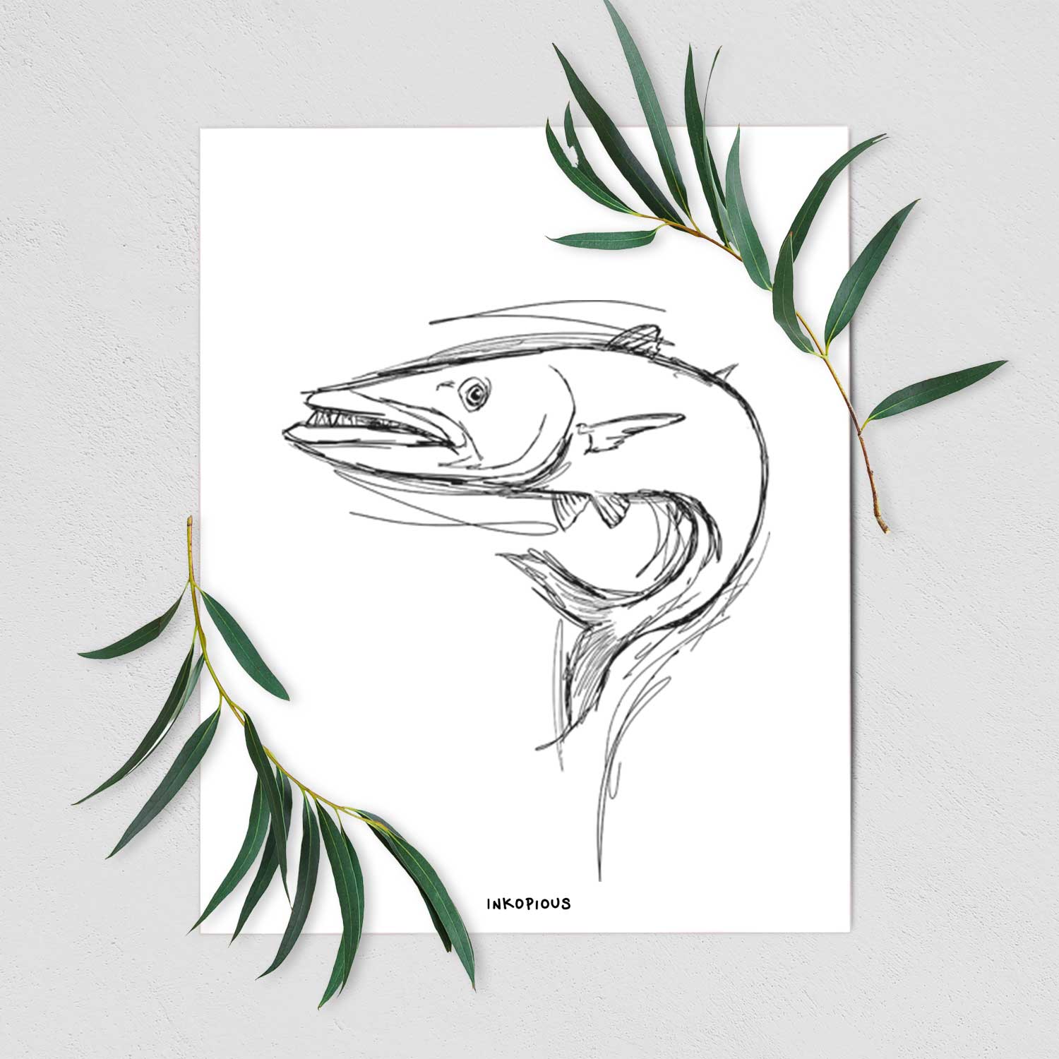 Barry the Barracuda Art Print