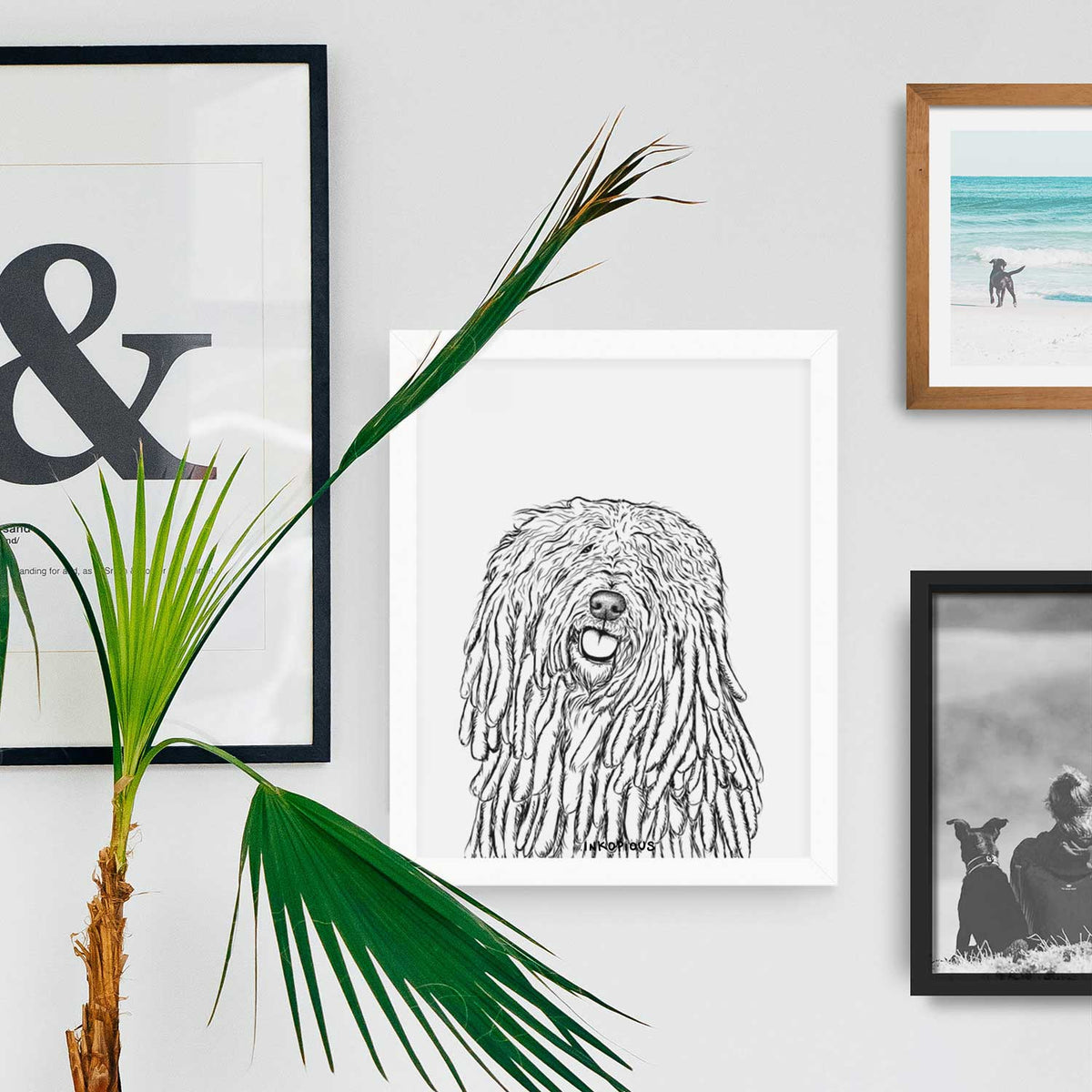 Barry the Komondor Art Print