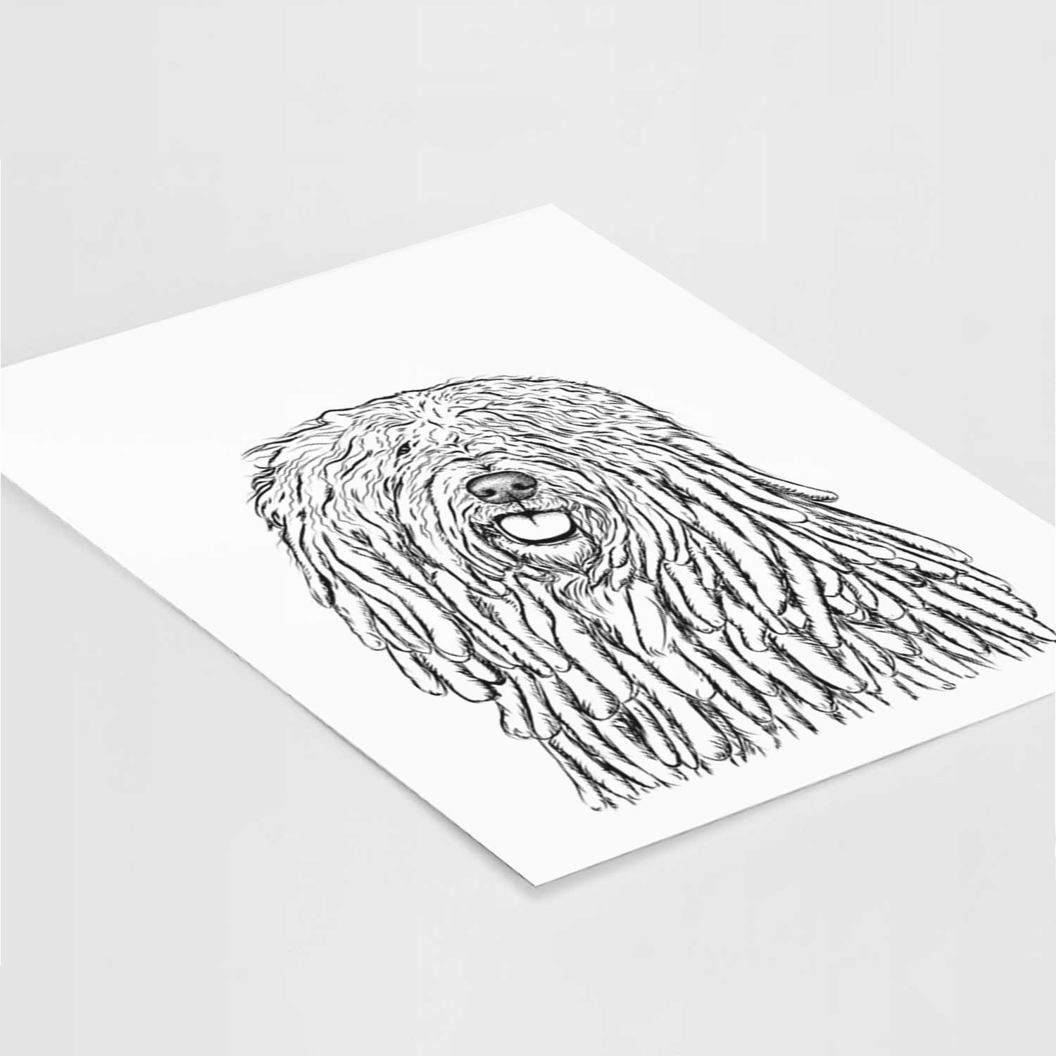 Barry the Komondor Art Print