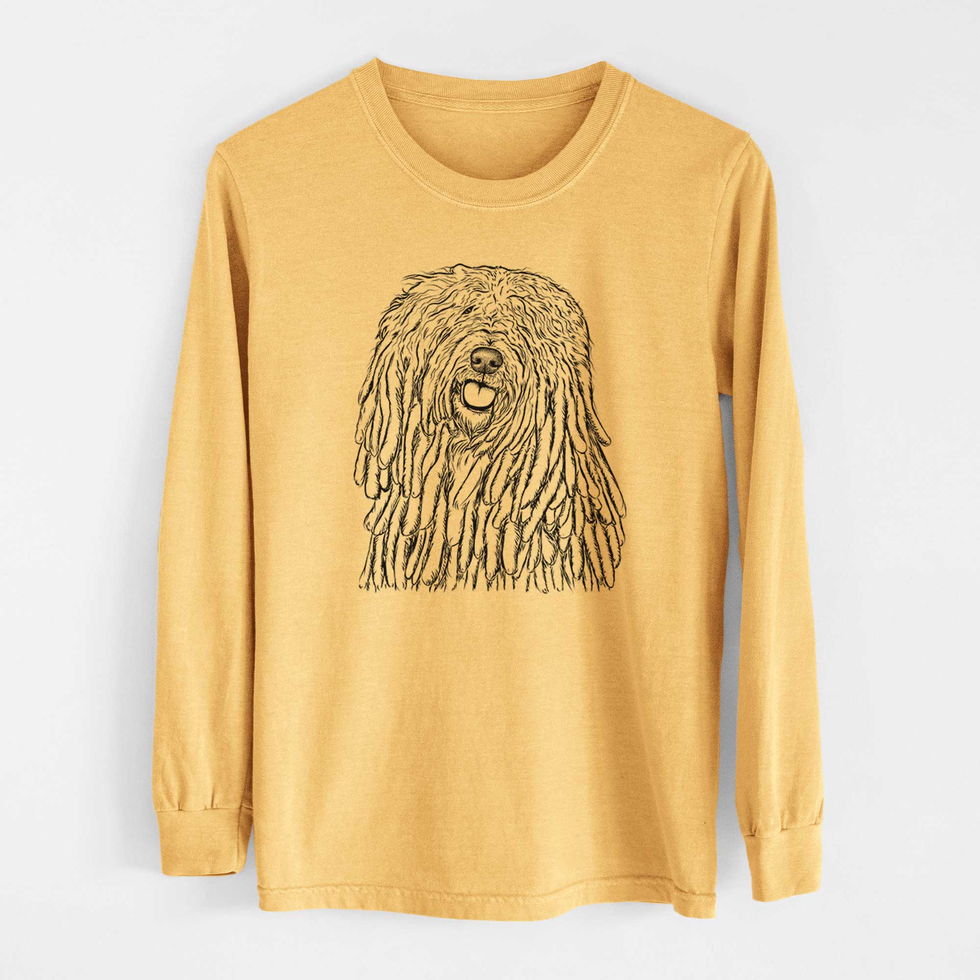 Bare Barry the Komondor - Heavyweight 100% Cotton Long Sleeve