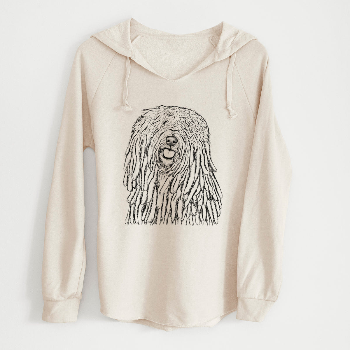 Bare Barry the Komondor - Cali Wave Hooded Sweatshirt
