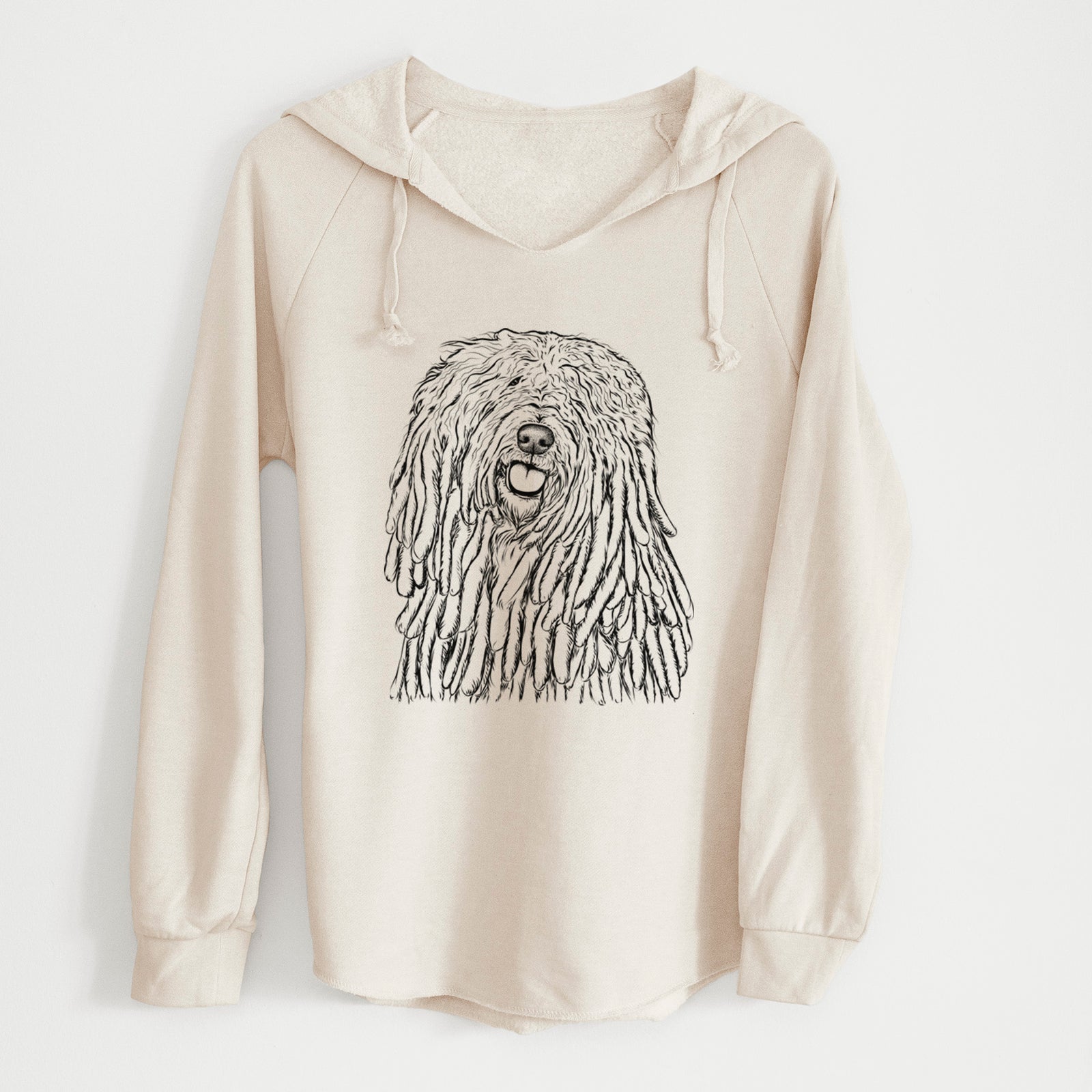 Bare Barry the Komondor - Cali Wave Hooded Sweatshirt