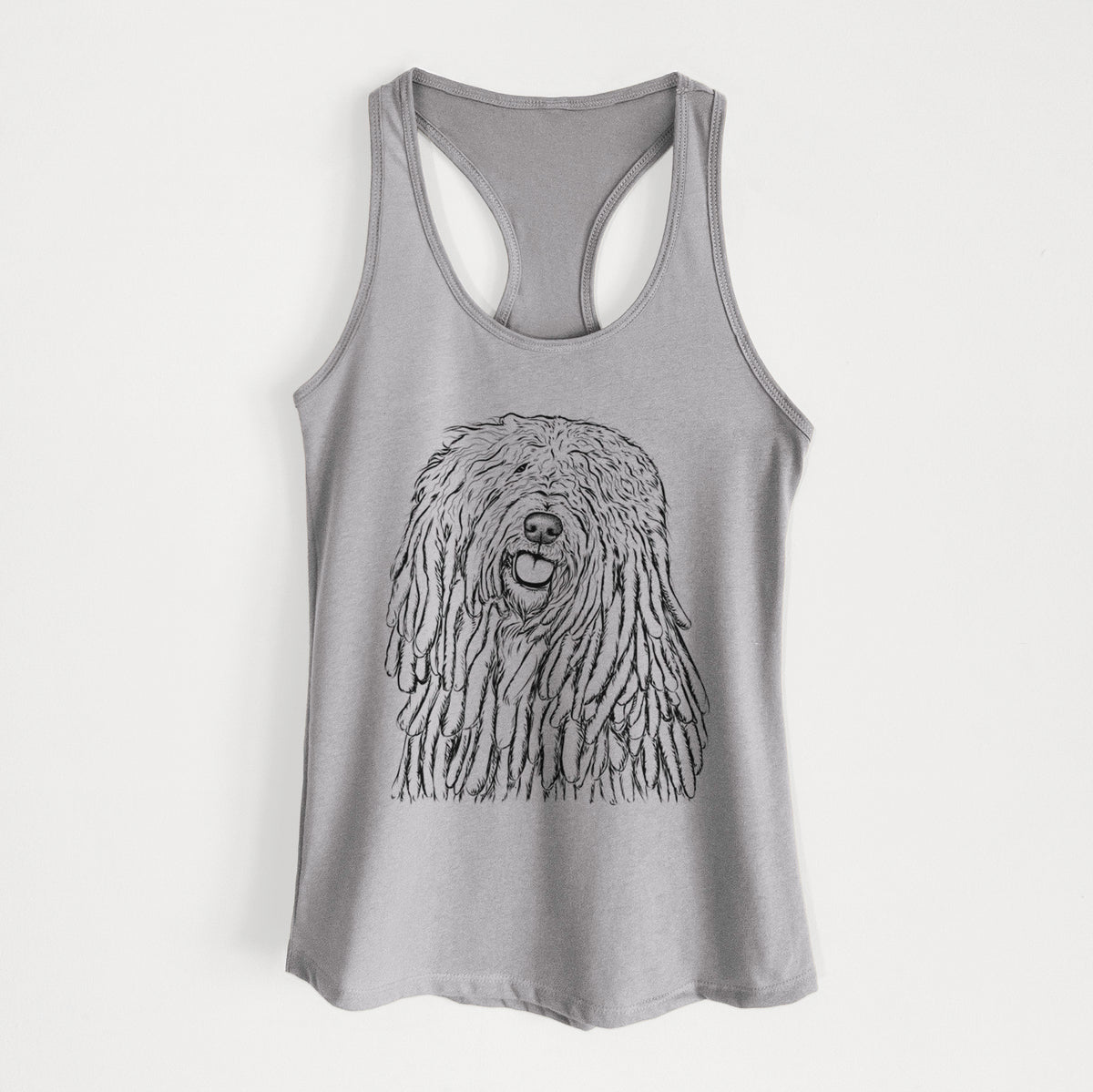 Barry the Komondor - Women&#39;s Racerback Tanktop