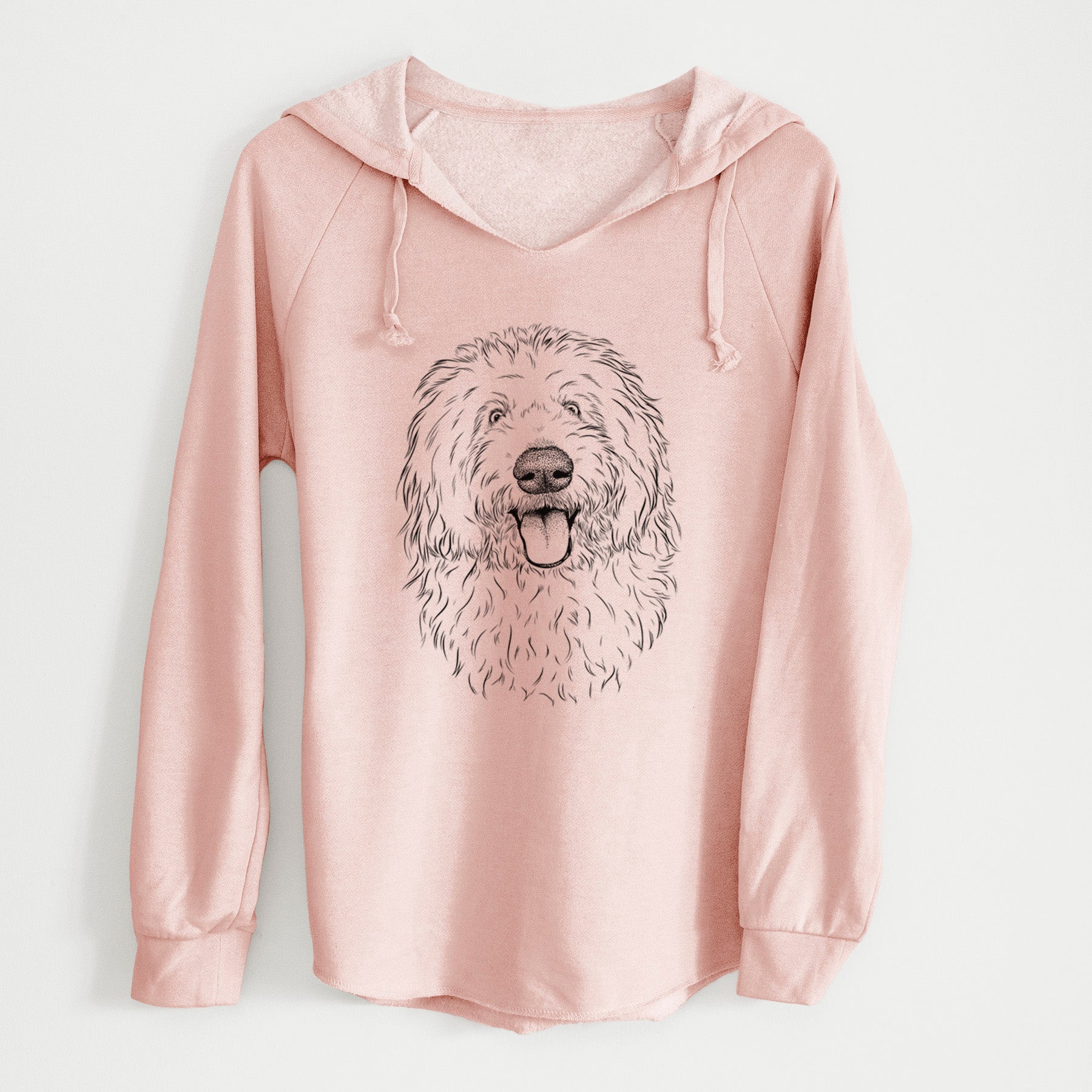 Bare Barry the Old English Sheepdog - Cali Wave Hooded Sweatshirt