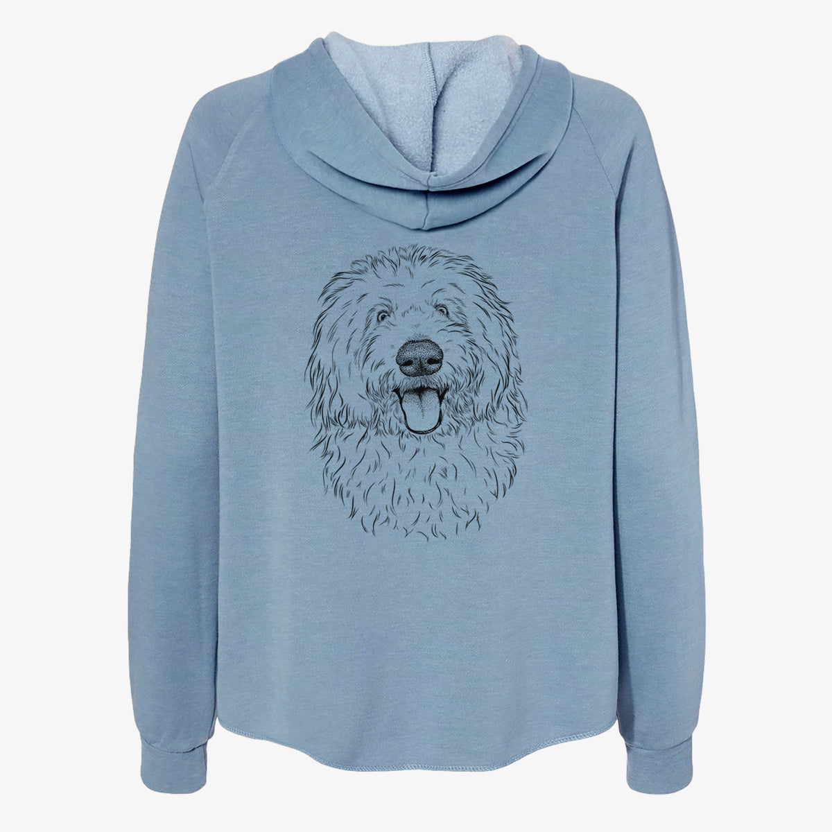 Barry the Old English Sheepdog - Women's Cali Wave Zip-Up Sweatshirt