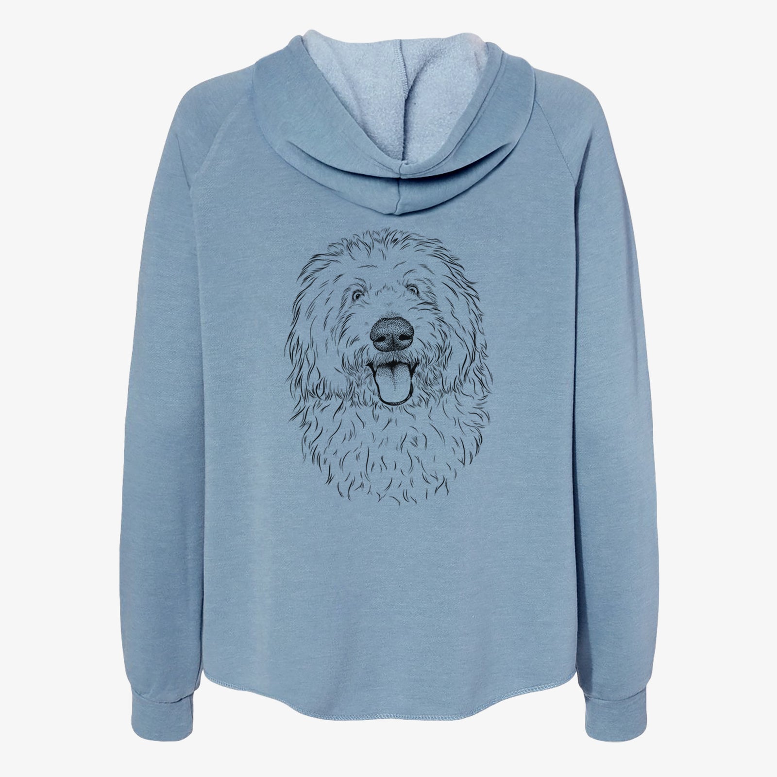 Barry the Old English Sheepdog - Women's Cali Wave Zip-Up Sweatshirt