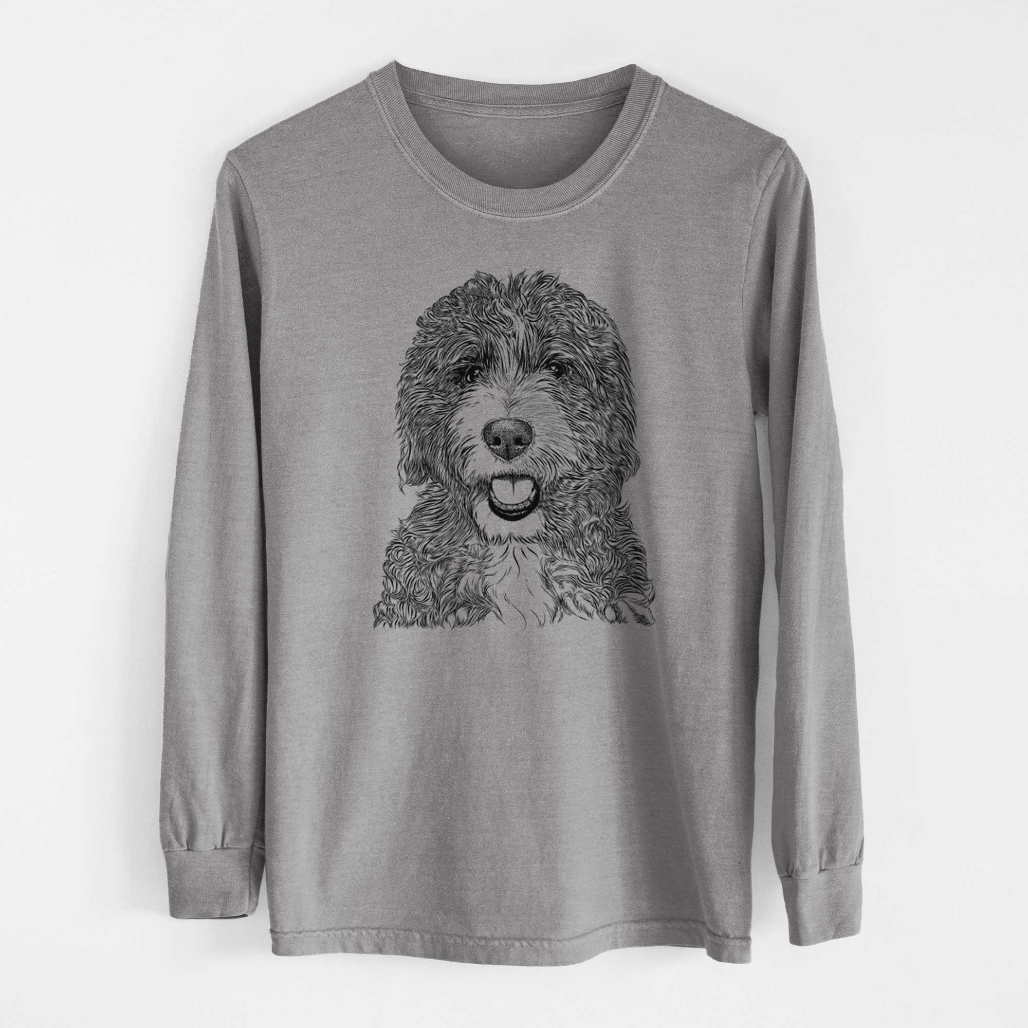 Bare Bash the Bernedoodle - Heavyweight 100% Cotton Long Sleeve