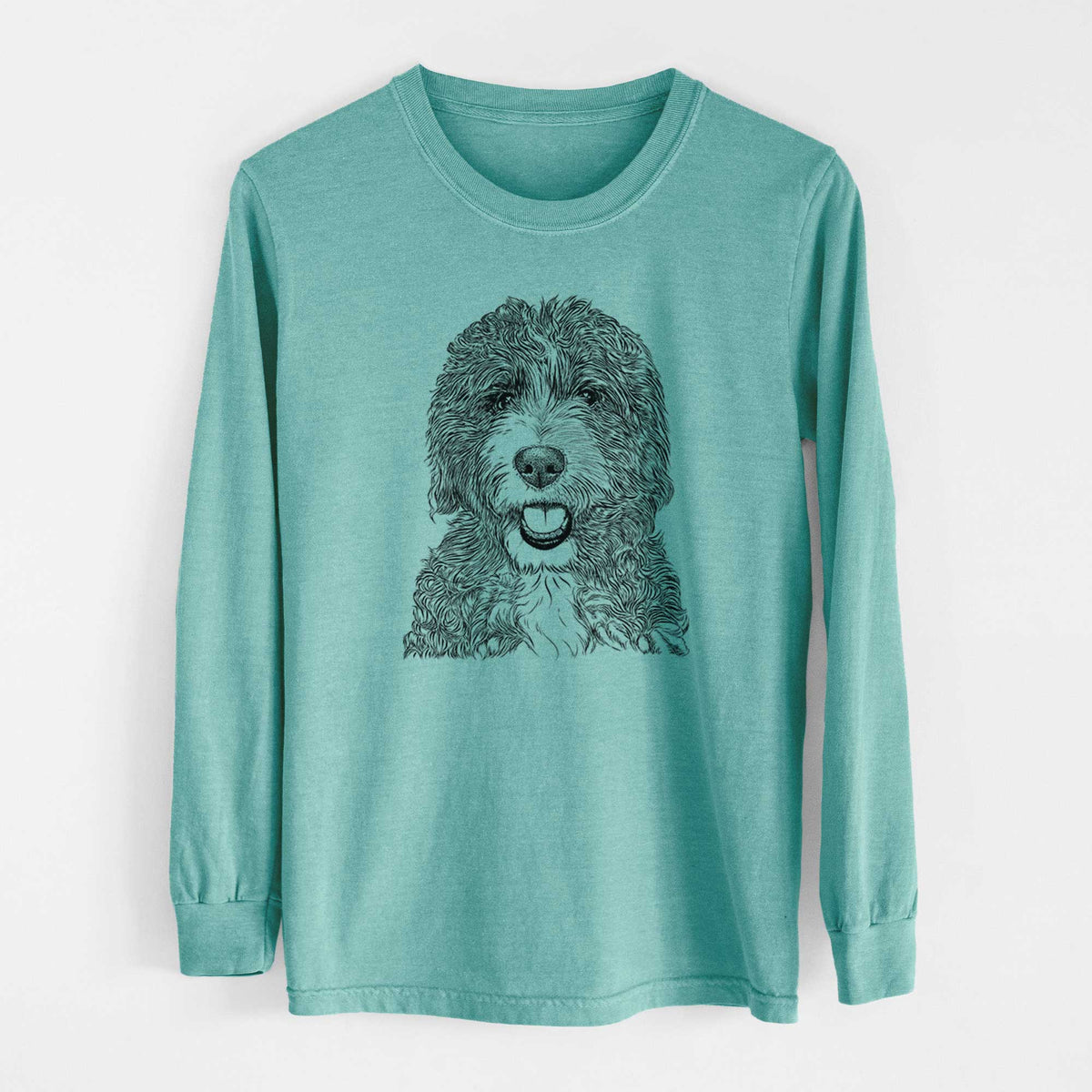 Bare Bash the Bernedoodle - Heavyweight 100% Cotton Long Sleeve