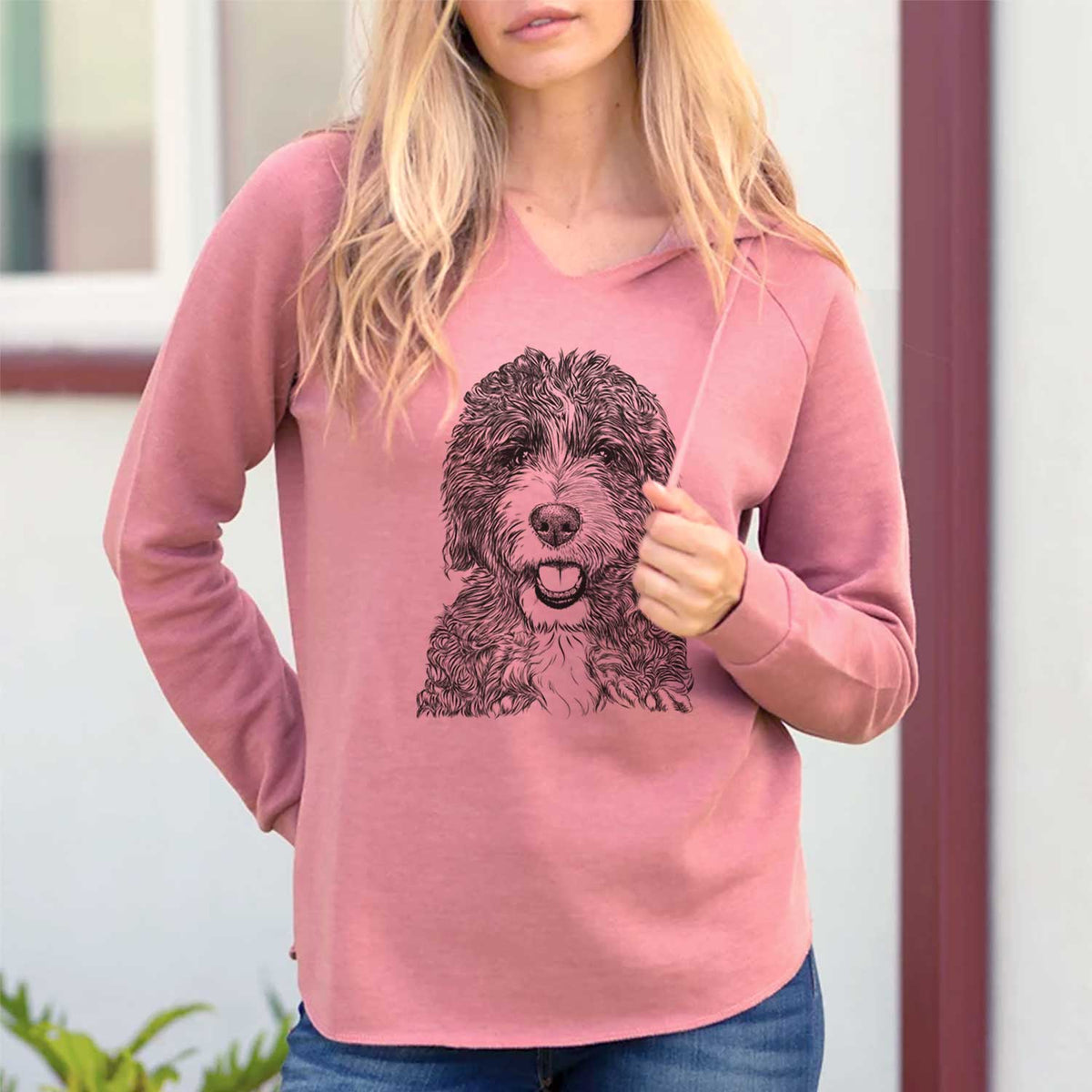 Bash the Bernedoodle - Cali Wave Hooded Sweatshirt