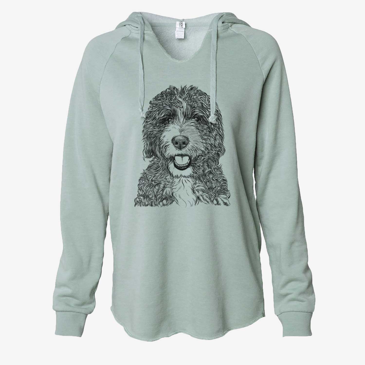 Bash the Bernedoodle - Cali Wave Hooded Sweatshirt