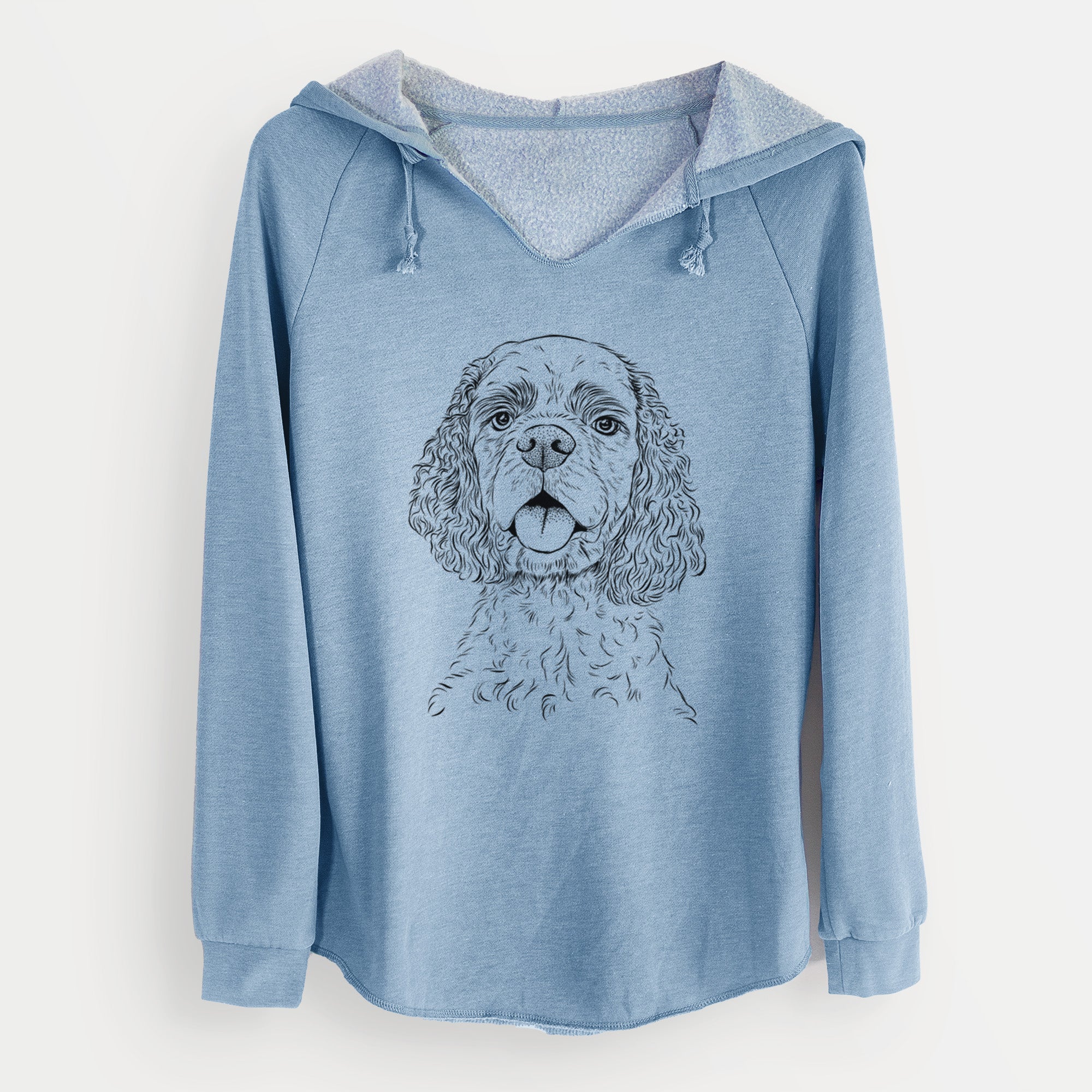 Bare Baxter the American Cocker Spaniel - Cali Wave Hooded Sweatshirt