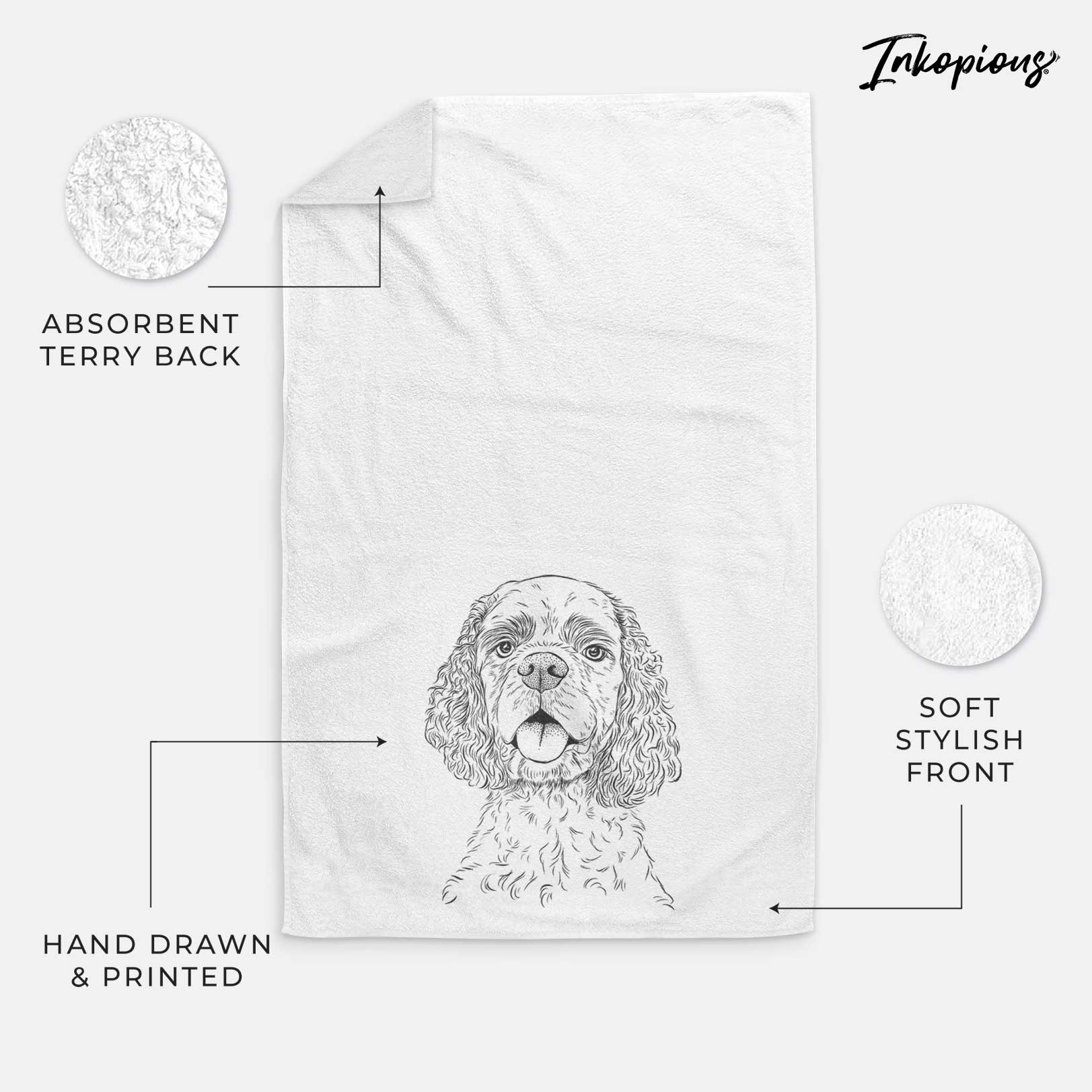 Baxter the American Cocker Spaniel Decorative Hand Towel