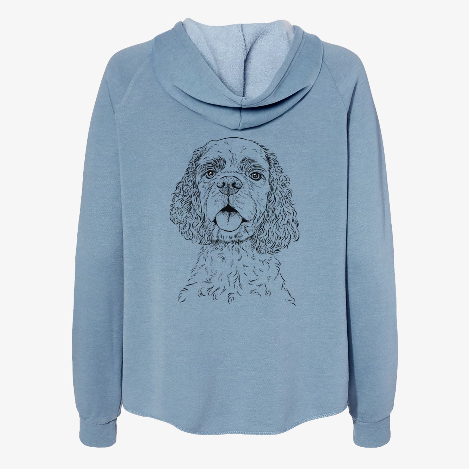 Baxter the American Cocker Spaniel - Women's Cali Wave Zip-Up Sweatshirt