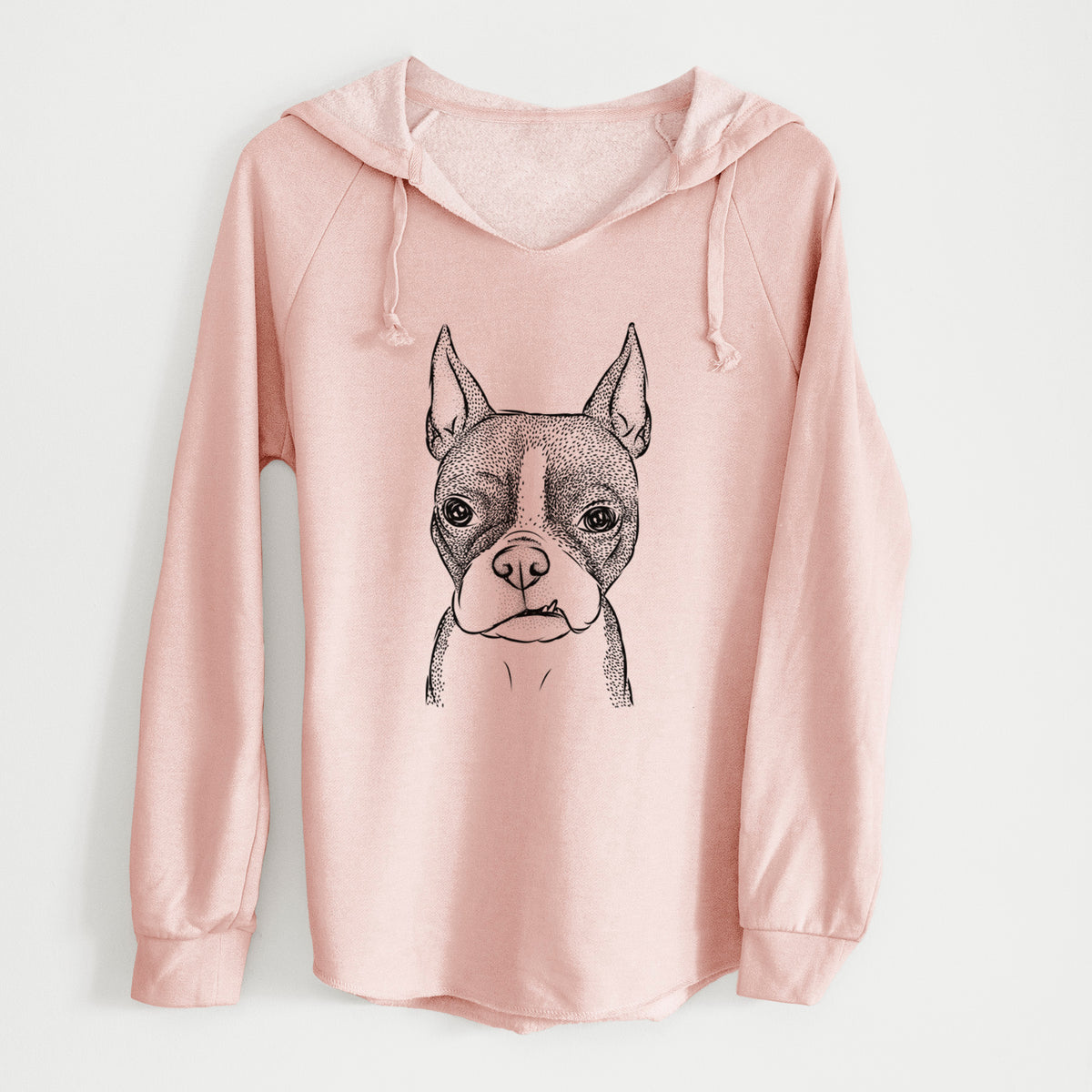 Bare Bean the Boston Terrier - Cali Wave Hooded Sweatshirt
