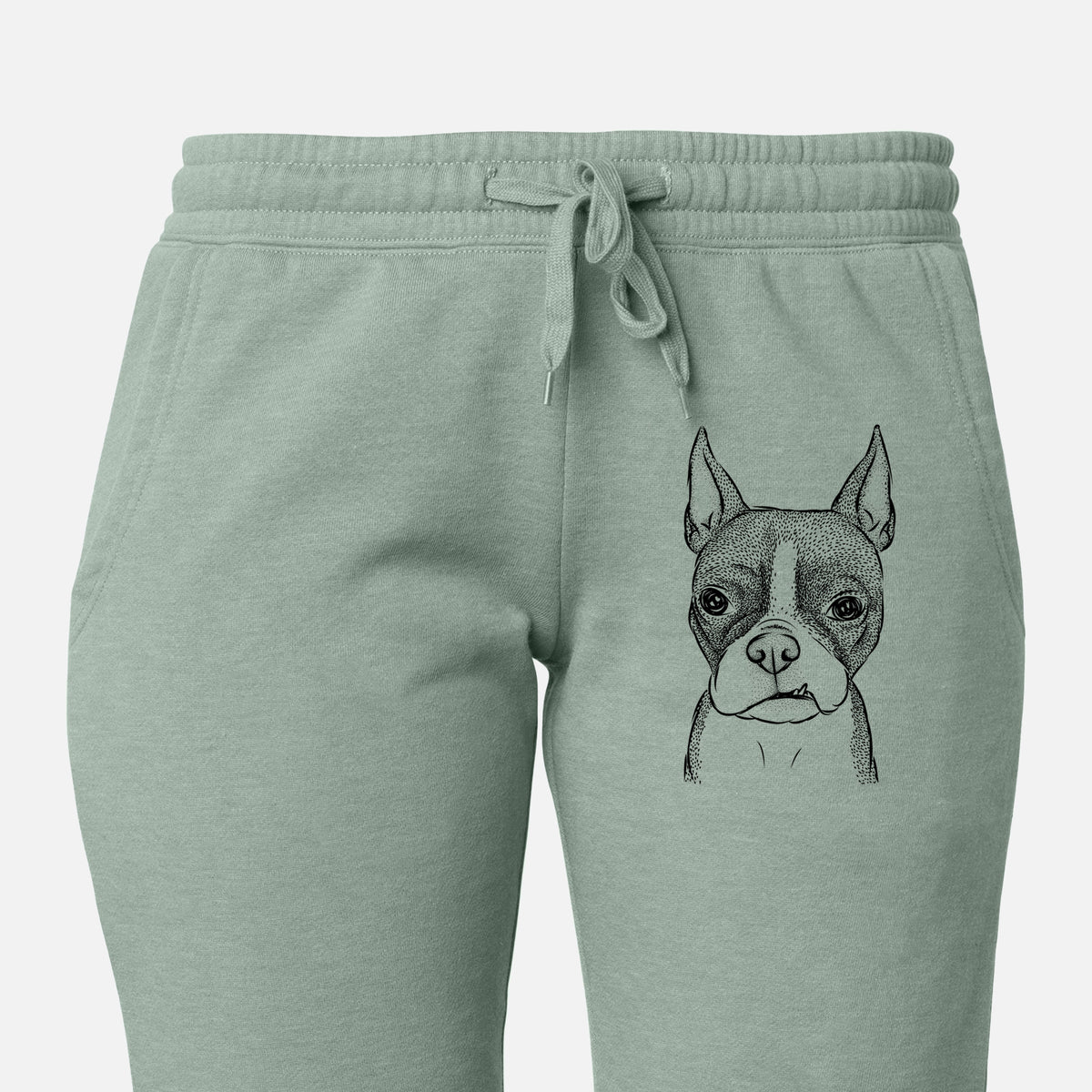 Bean the Boston Terrier - Women&#39;s Cali Wave Joggers