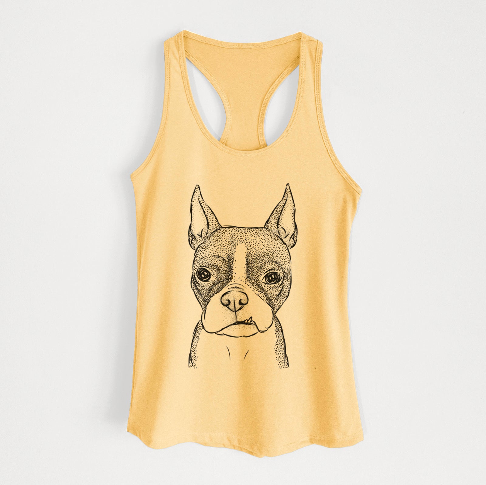 Bean the Boston Terrier - Women's Racerback Tanktop