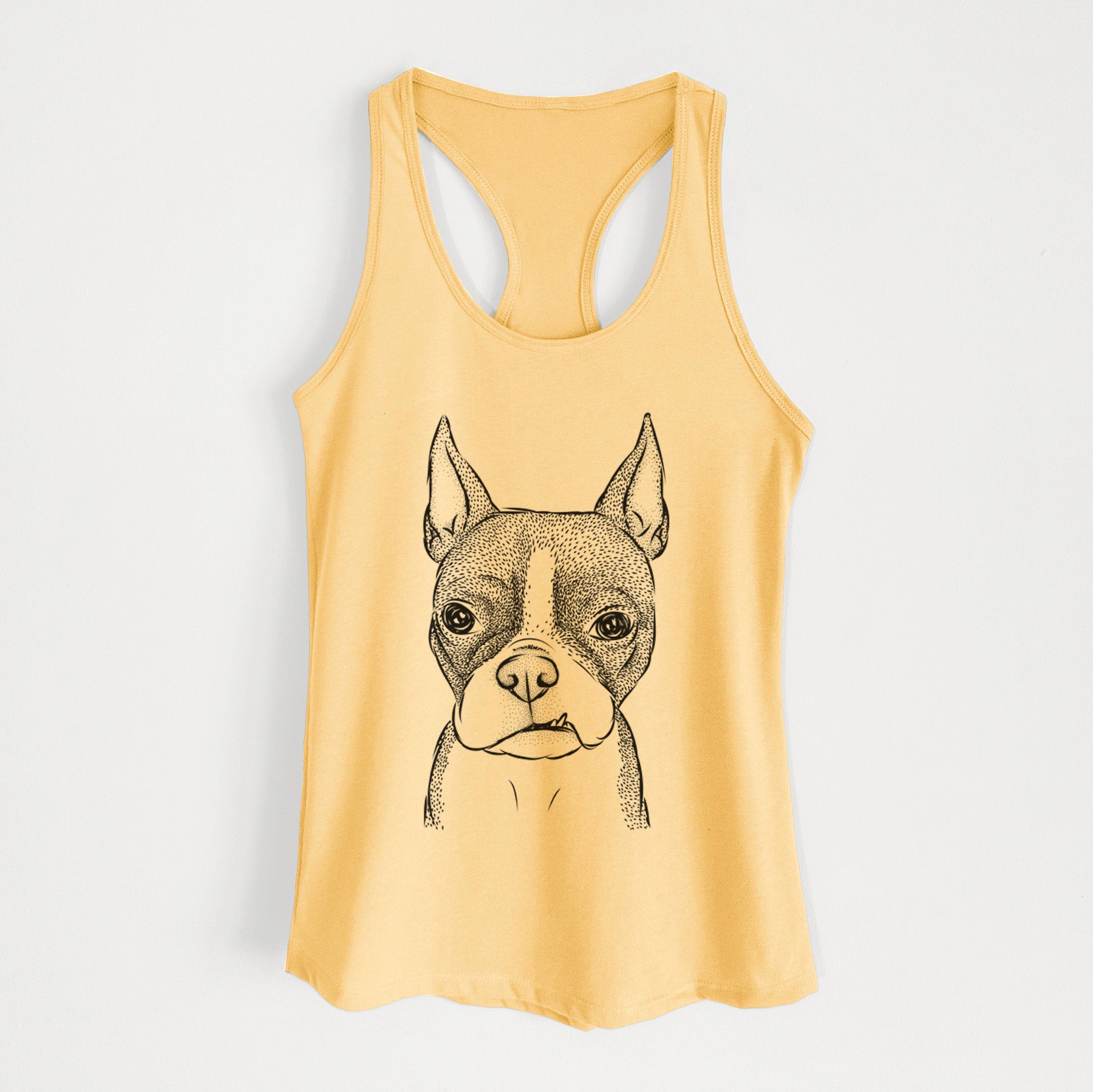 Bean the Boston Terrier - Women's Racerback Tanktop