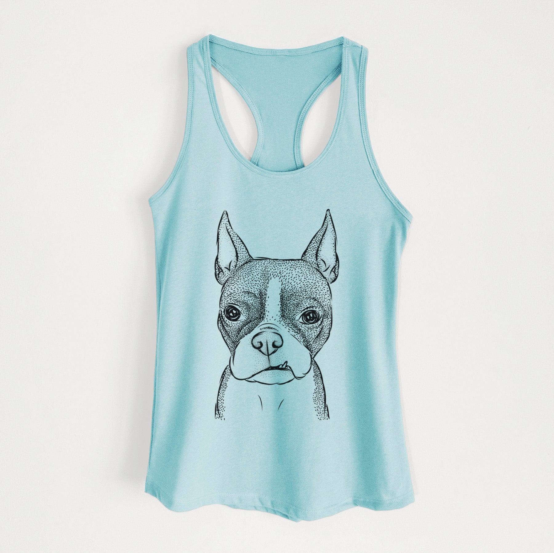 Bean the Boston Terrier - Women's Racerback Tanktop