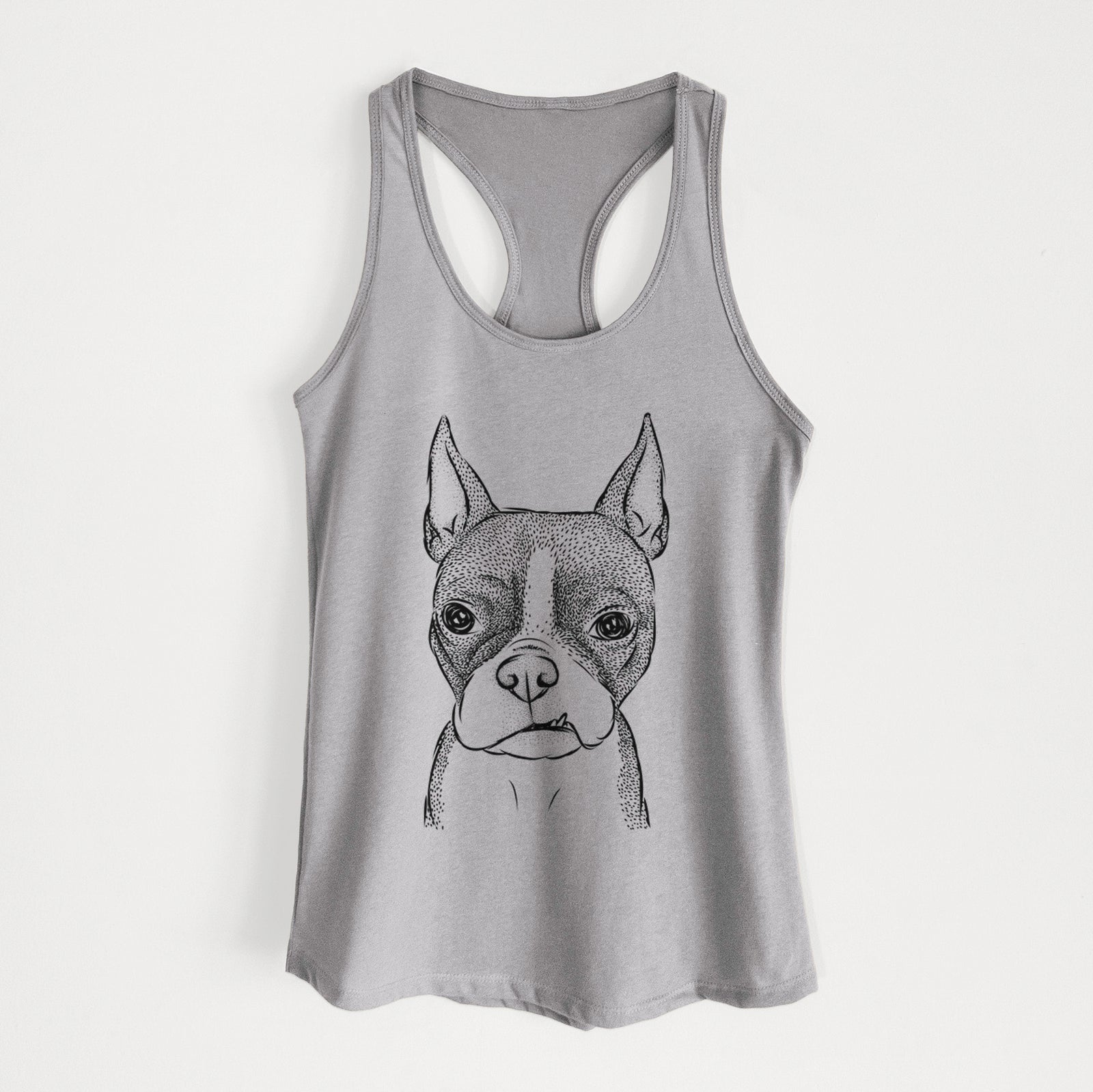 Bean the Boston Terrier - Women's Racerback Tanktop