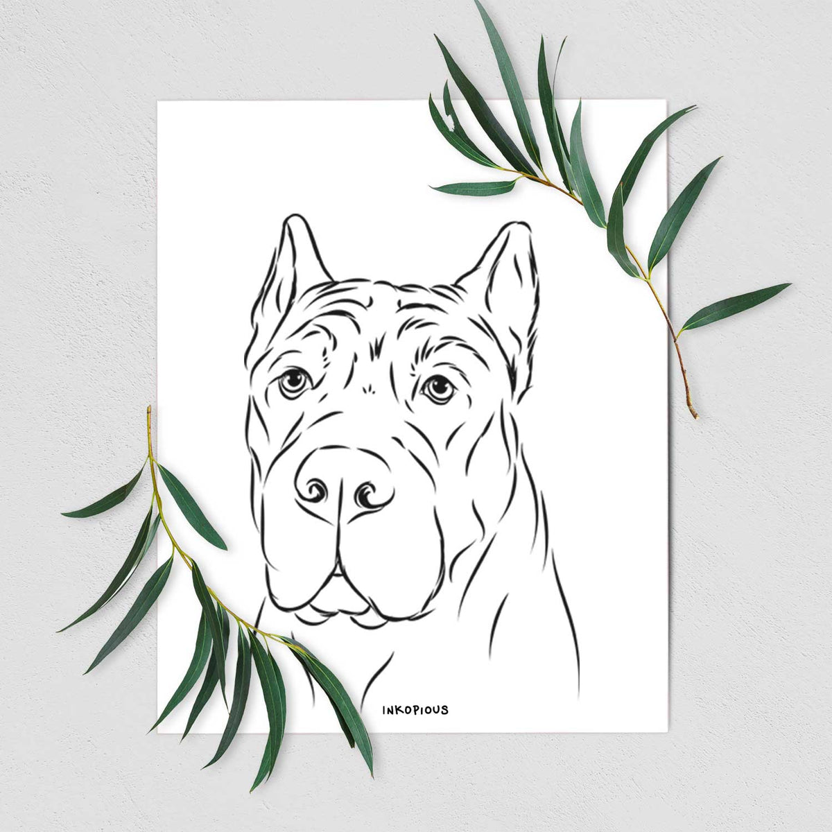 Bearson the Cane Corso Art Print