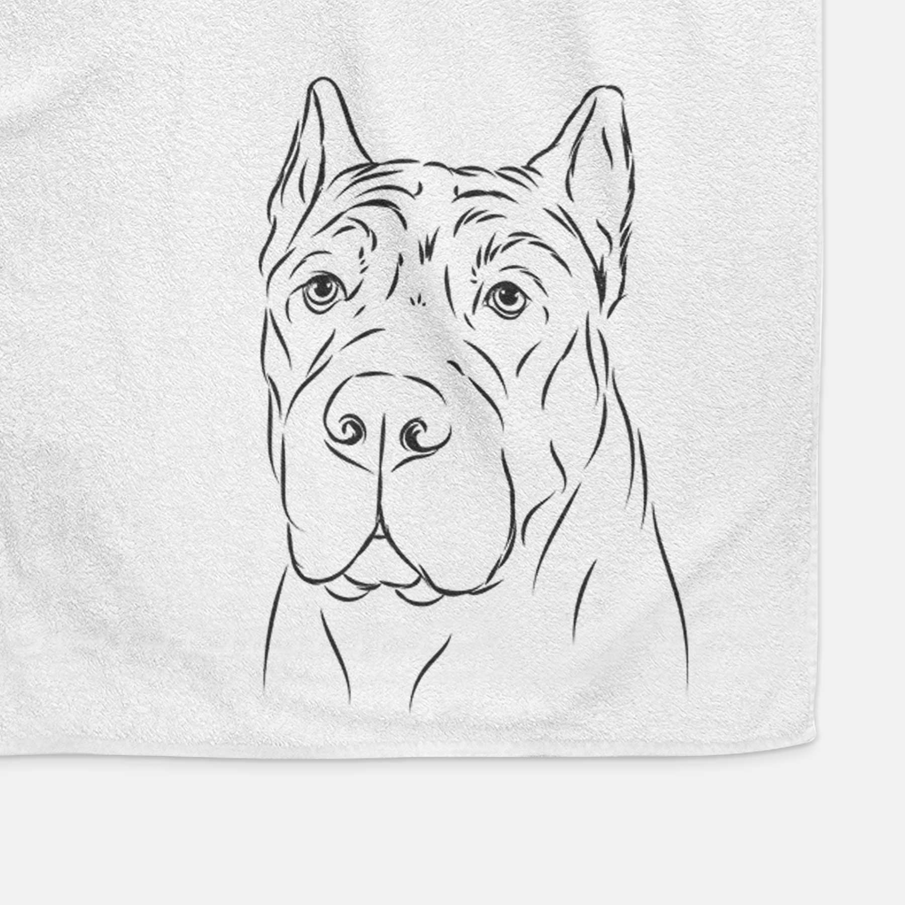 Bearson the Cane Corso Decorative Hand Towel