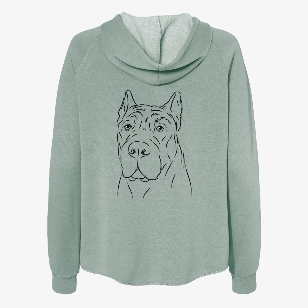 Bearson the Cane Corso - Women's Cali Wave Zip-Up Sweatshirt