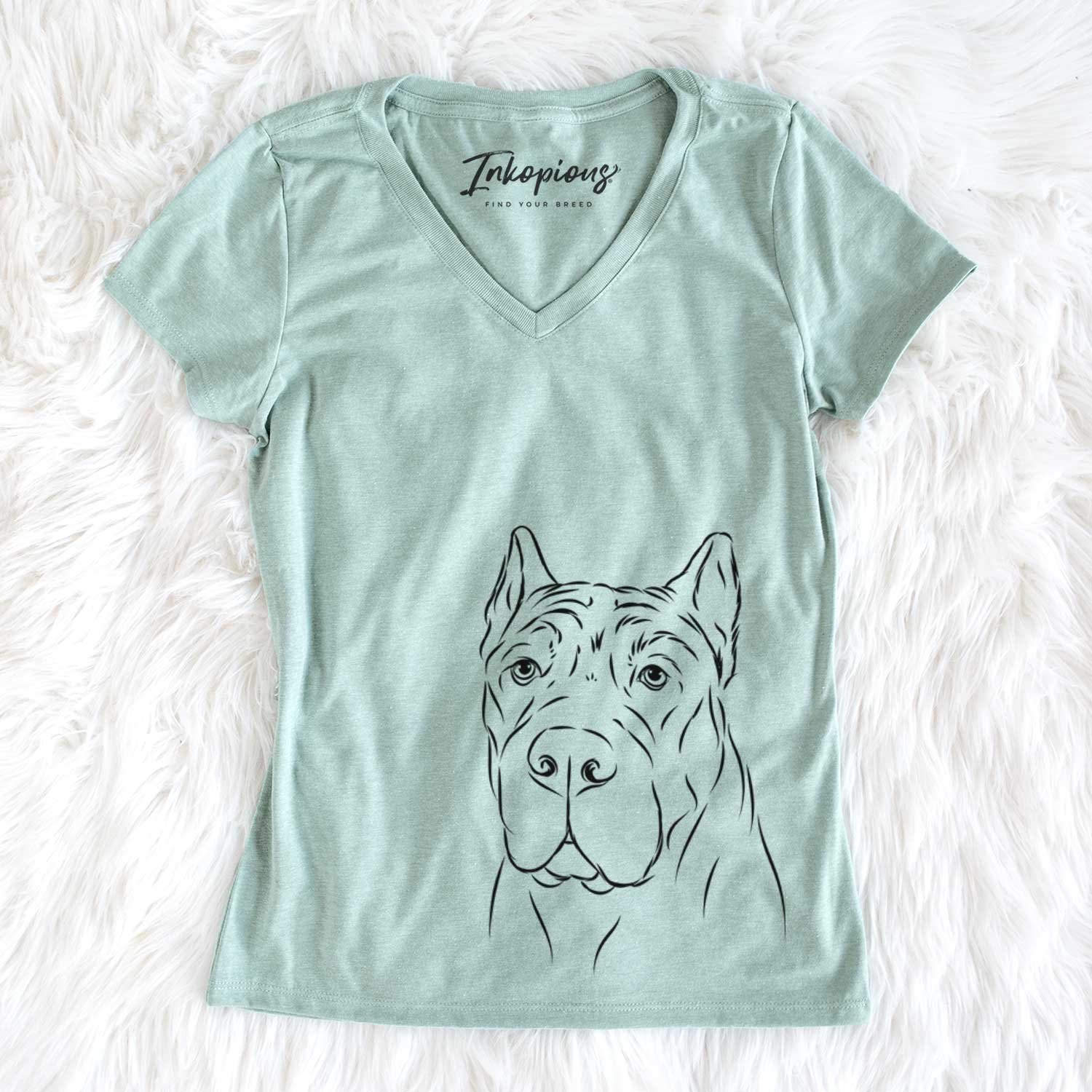 Bearson the Cane Corso - Women's V-neck Shirt