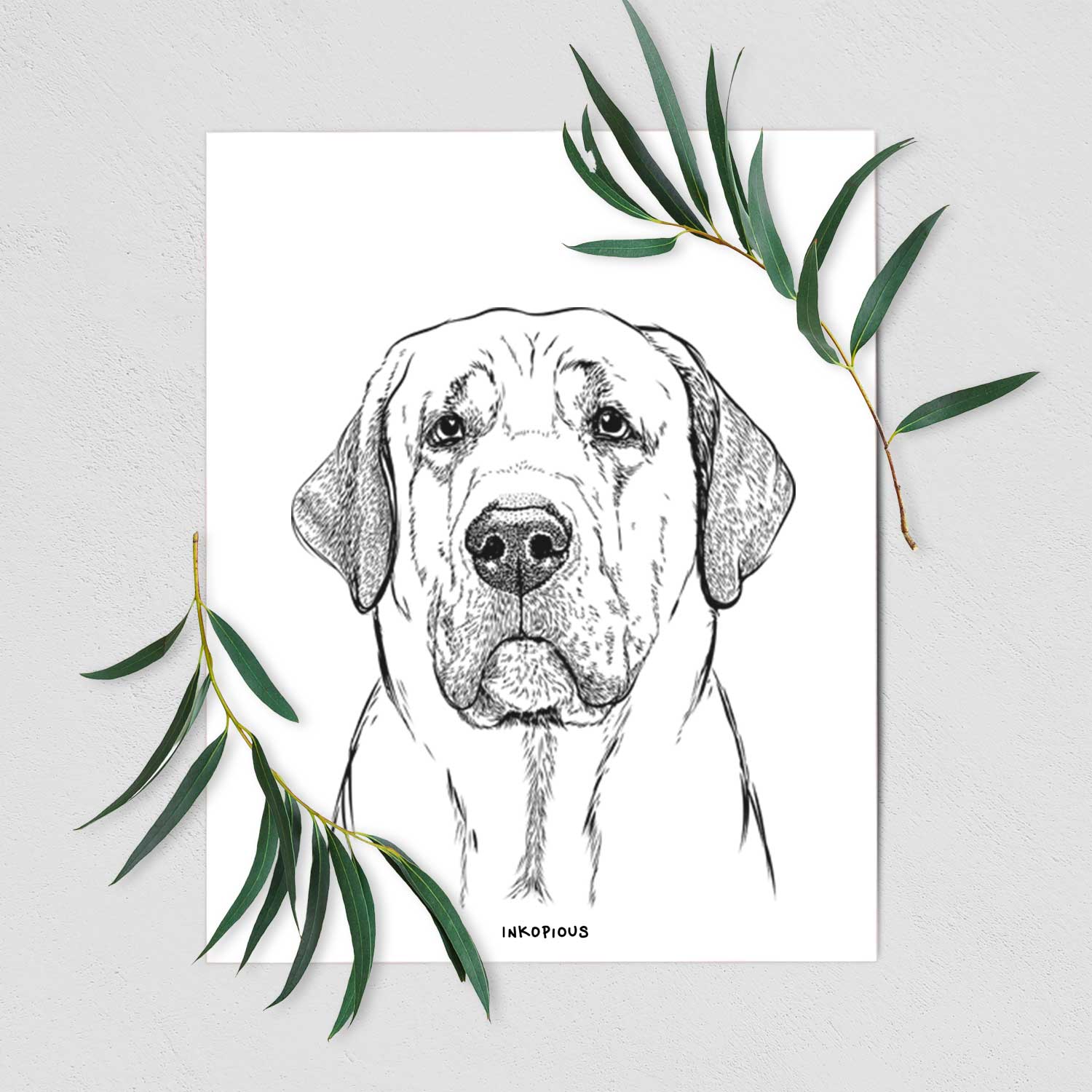 Beau the Broholmer Art Print