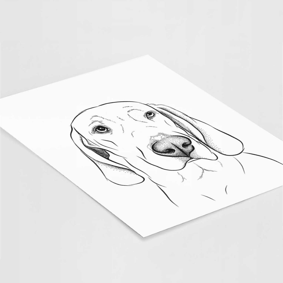 Beauregard the American Redbone Coonhound Art Print