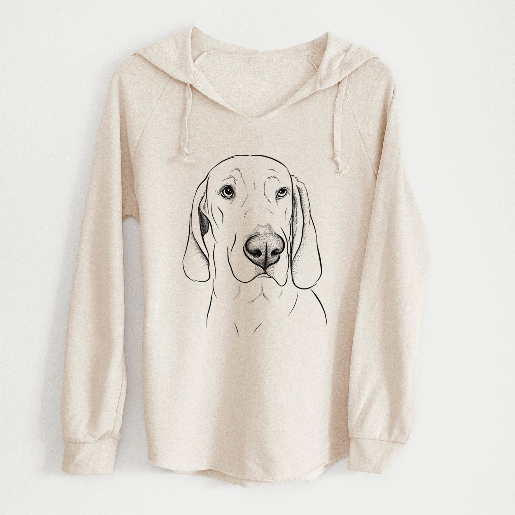 Bare Beauregard the American Redbone Coonhound - Cali Wave Hooded Sweatshirt