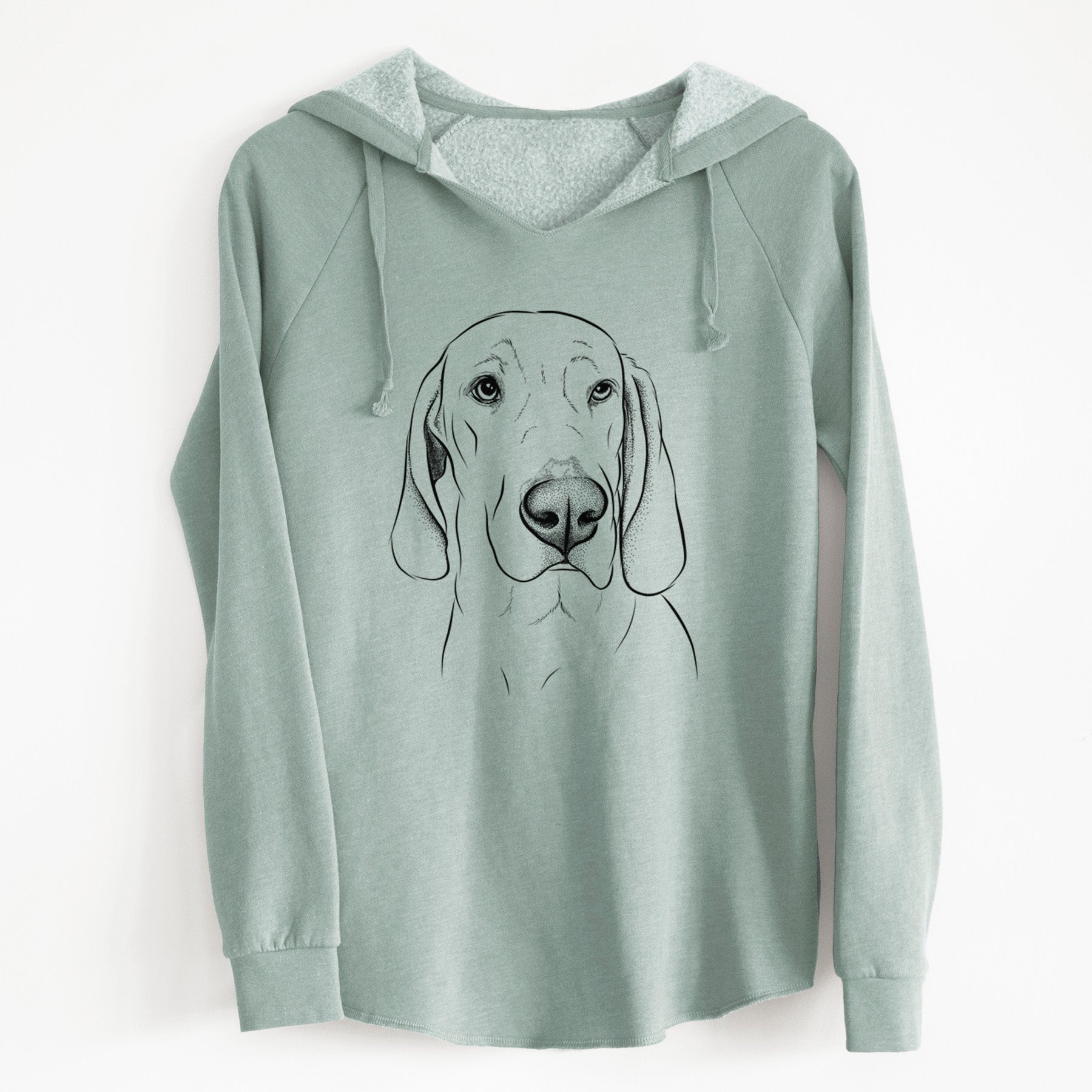 Bare Beauregard the American Redbone Coonhound - Cali Wave Hooded Sweatshirt