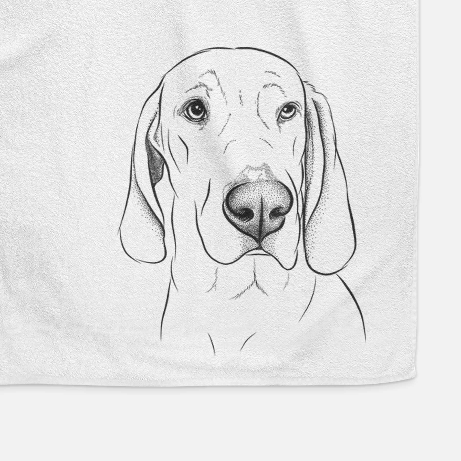 Beauregard the American Redbone Coonhound Decorative Hand Towel