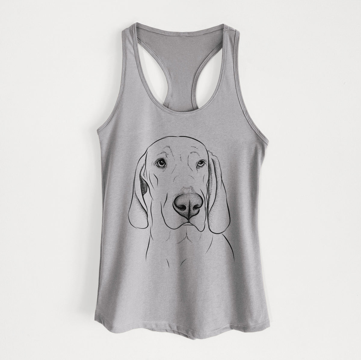 Beauregard the American Redbone Coonhound - Women&#39;s Racerback Tanktop