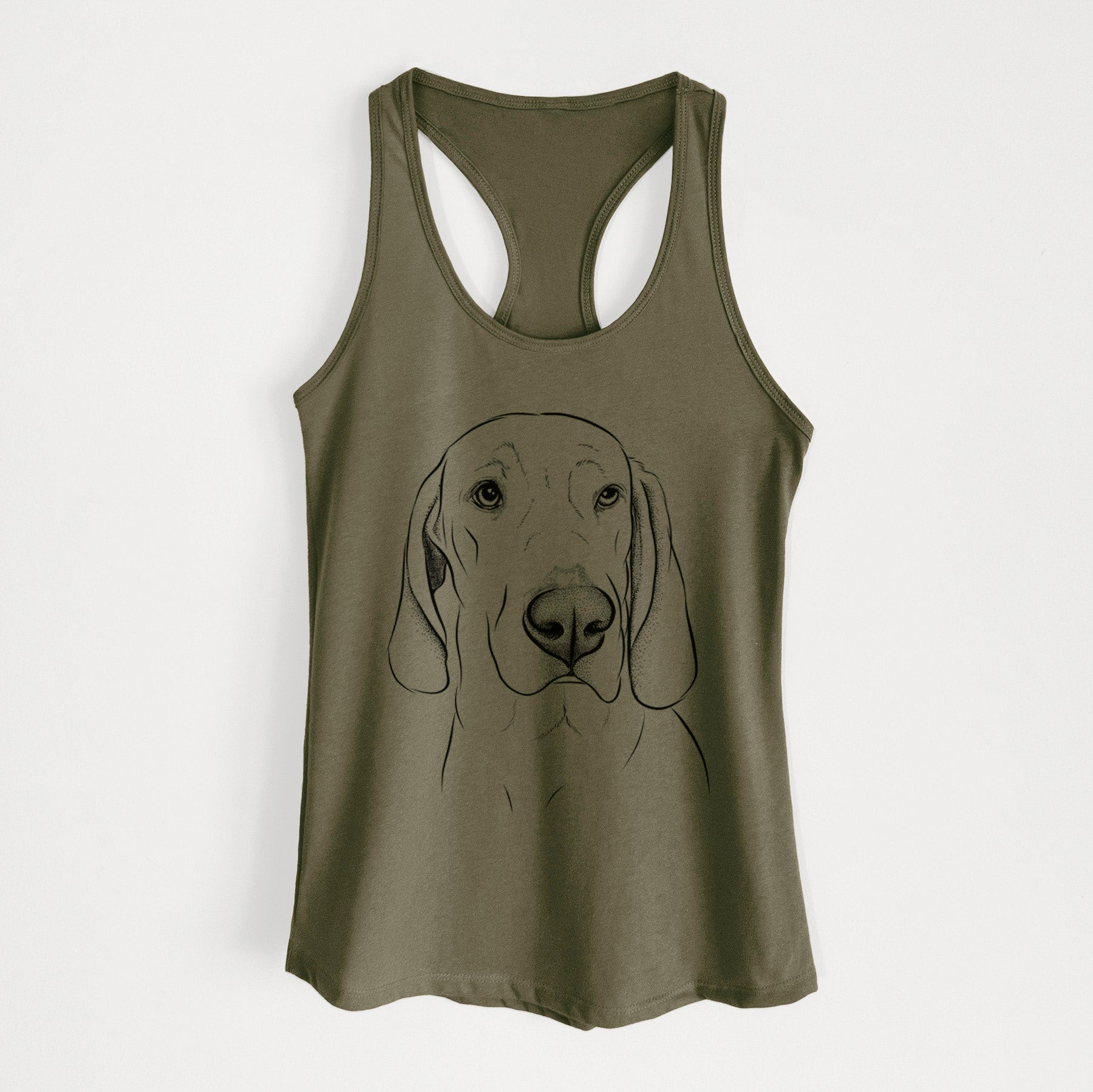 Beauregard the American Redbone Coonhound - Women's Racerback Tanktop