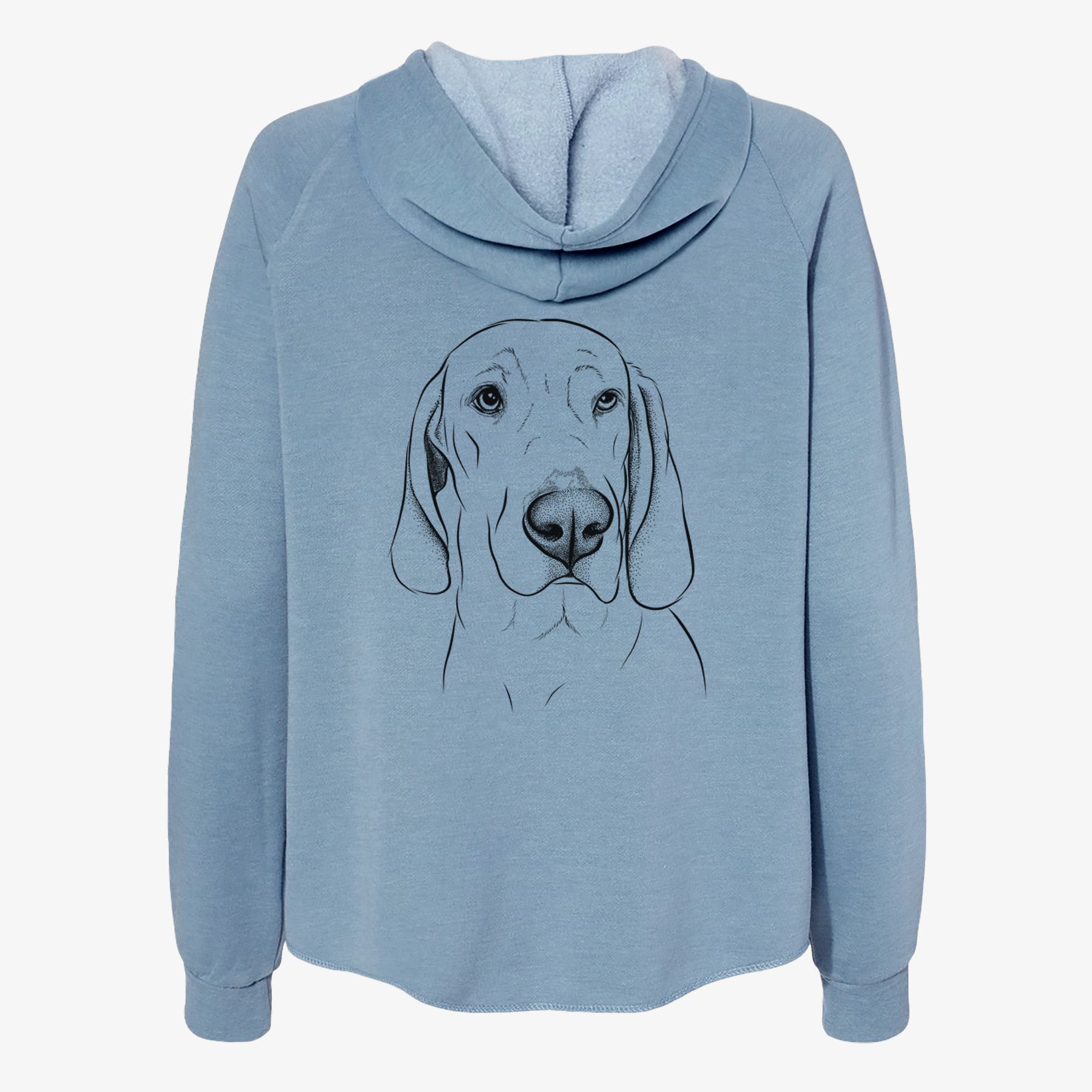 Beauregard the American Redbone Coonhound - Women's Cali Wave Zip-Up Sweatshirt