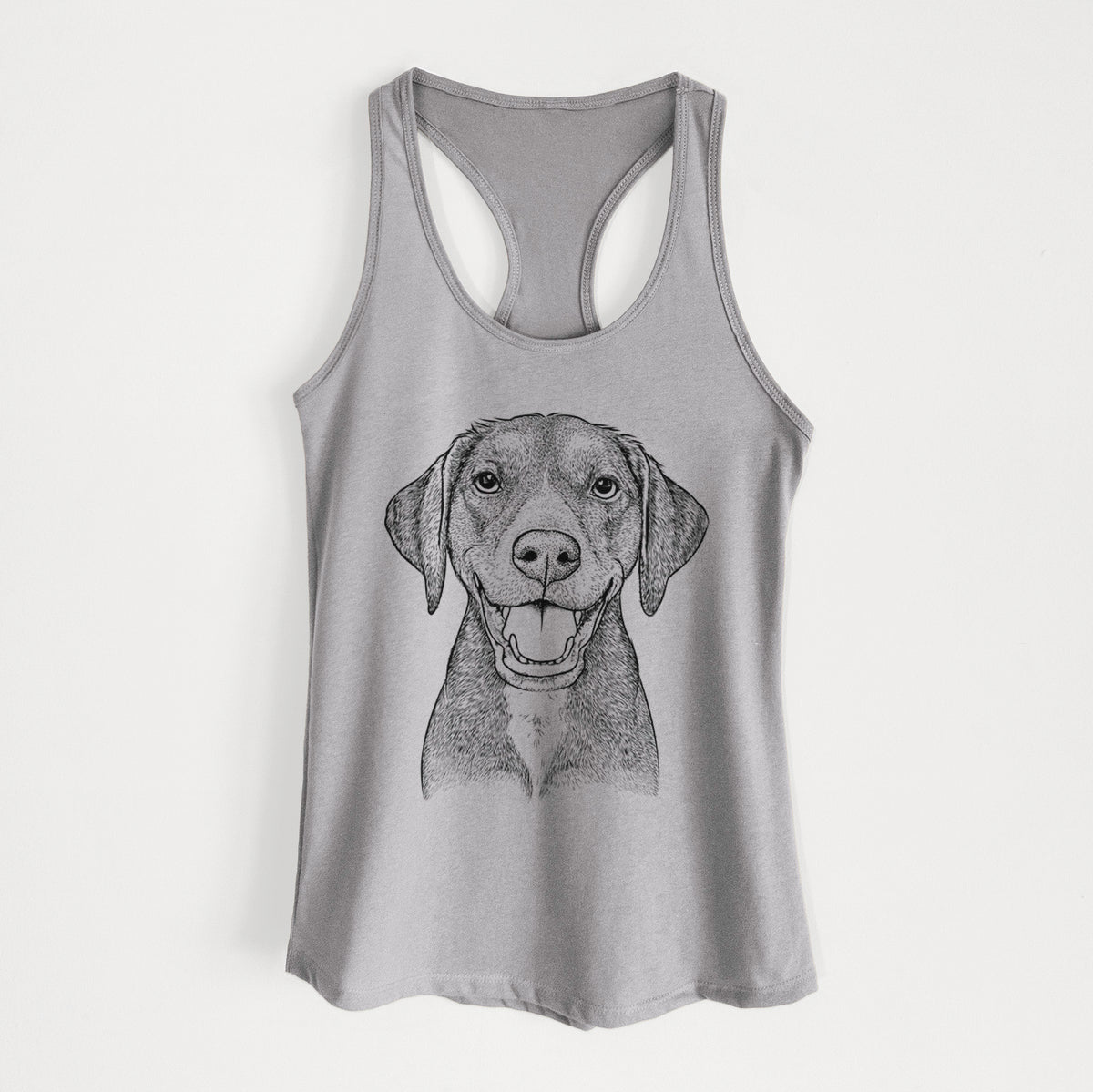 Beaver the Hound Mix - Women&#39;s Racerback Tanktop