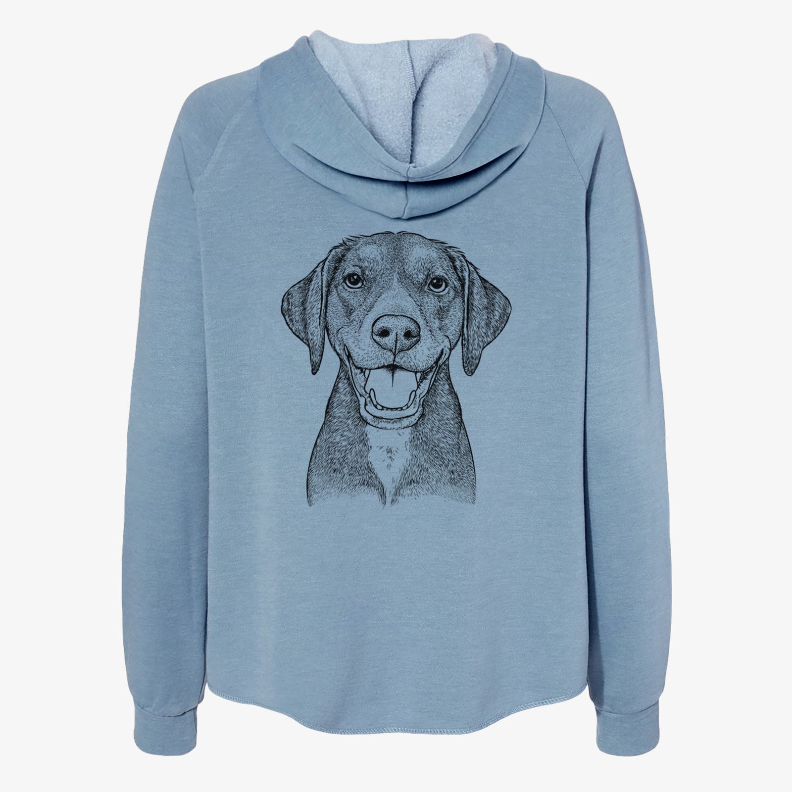 Beaver the Hound Mix - Women's Cali Wave Zip-Up Sweatshirt