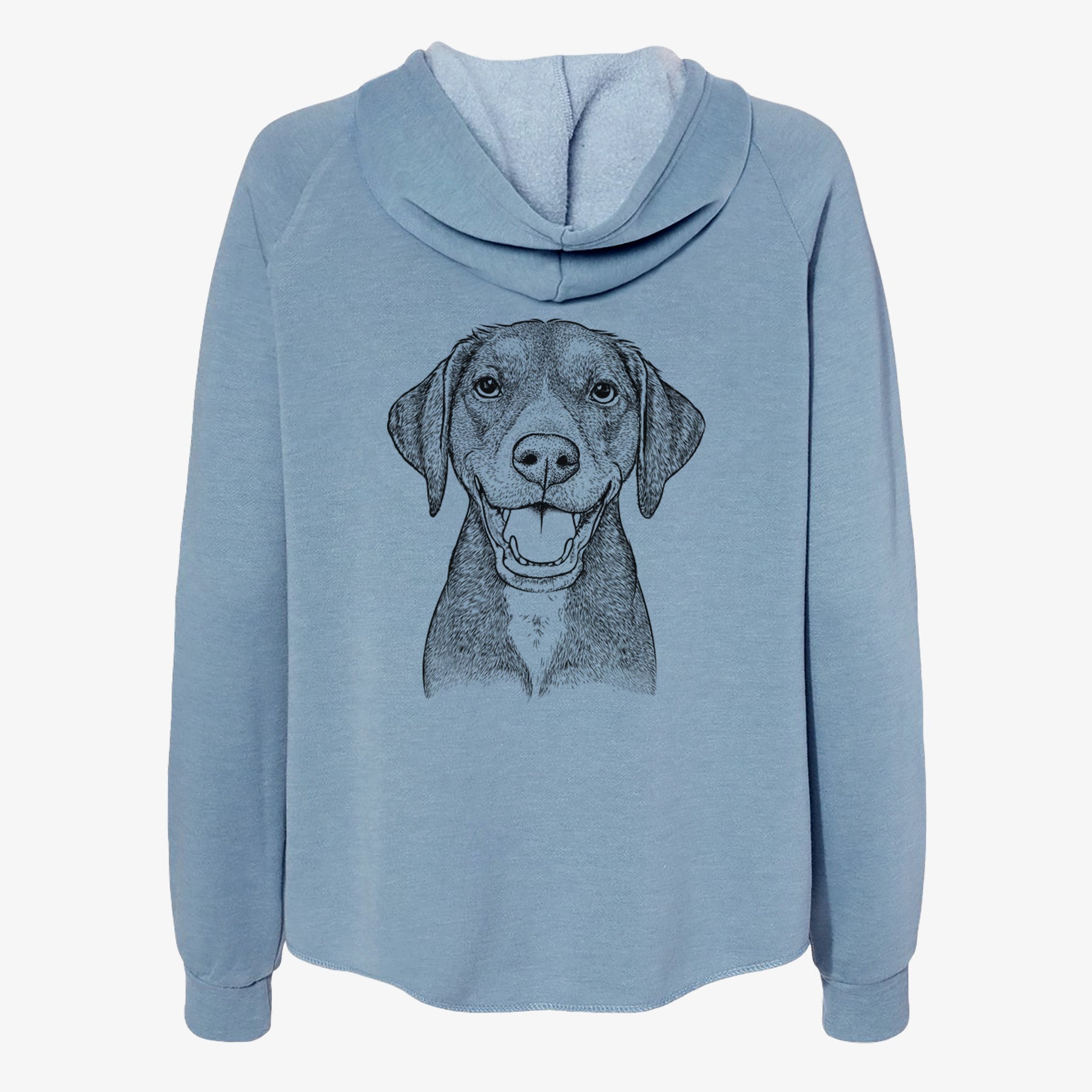 Beaver the Hound Mix - Women's Cali Wave Zip-Up Sweatshirt