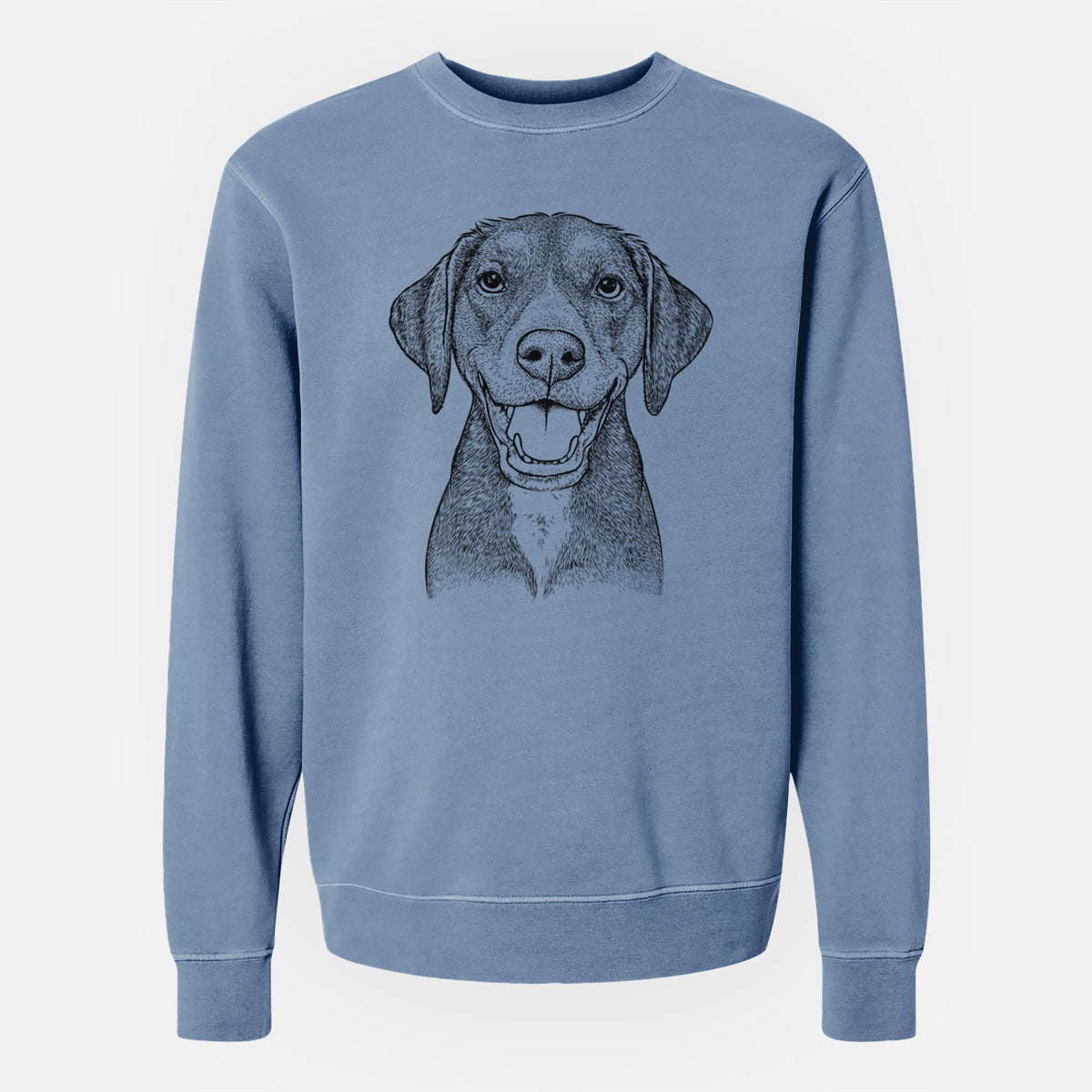 Bare Beaver the Hound Mix - Unisex Pigment Dyed Crew Sweatshirt