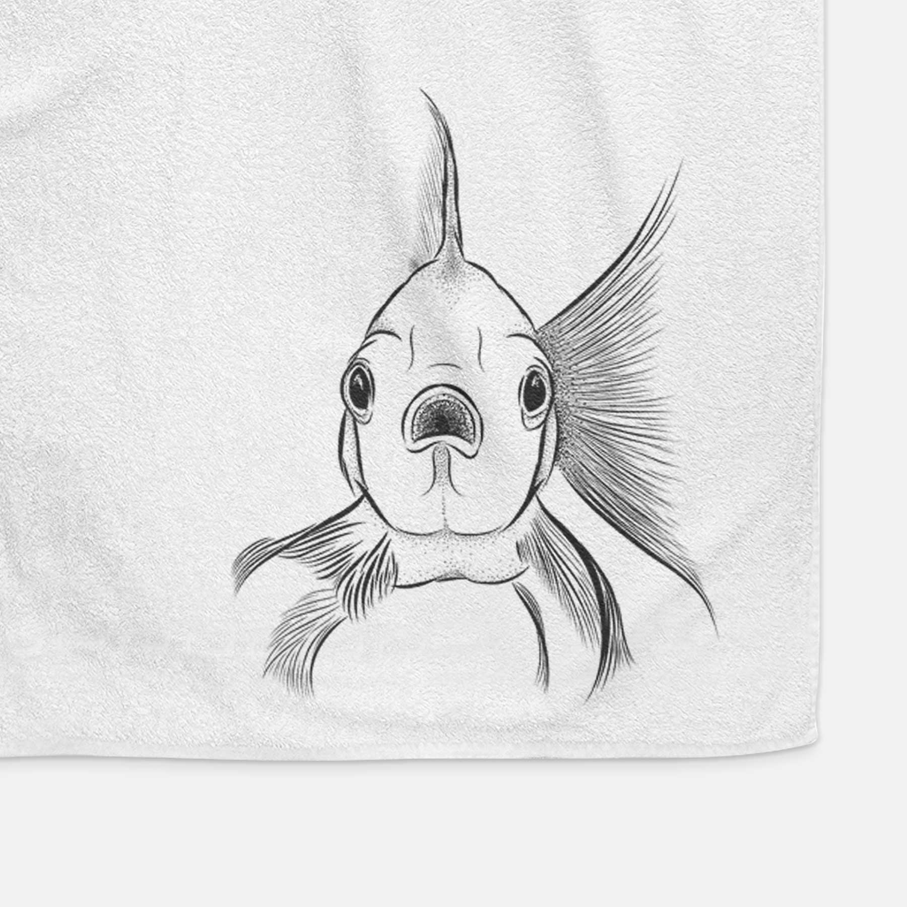 Beefcake the Goldfish Decorative Hand Towel