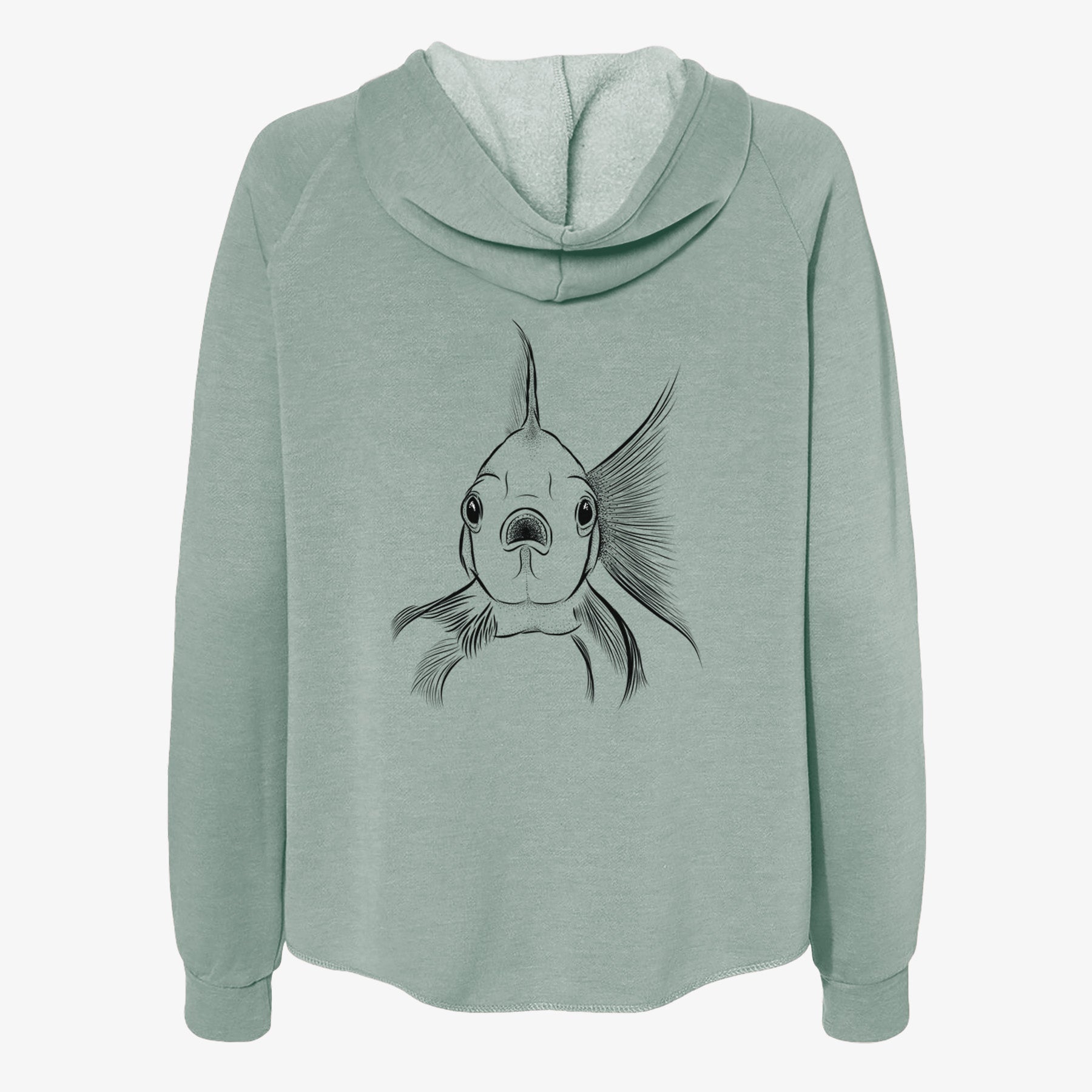 Beefcake the Goldfish - Women's Cali Wave Zip-Up Sweatshirt