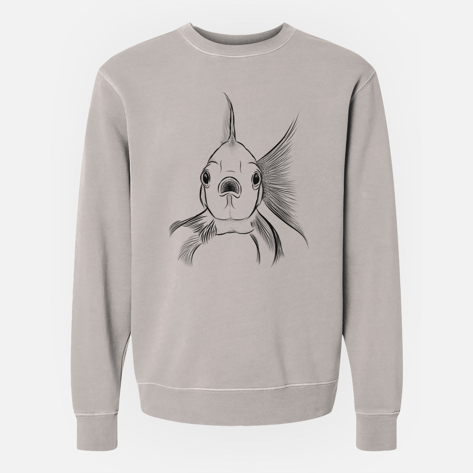 Bare Beefcake the Goldfish - Unisex Pigment Dyed Crew Sweatshirt