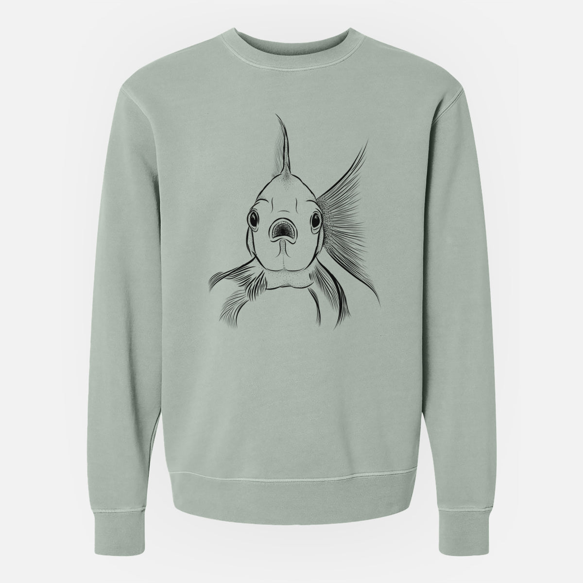 Bare Beefcake the Goldfish - Unisex Pigment Dyed Crew Sweatshirt