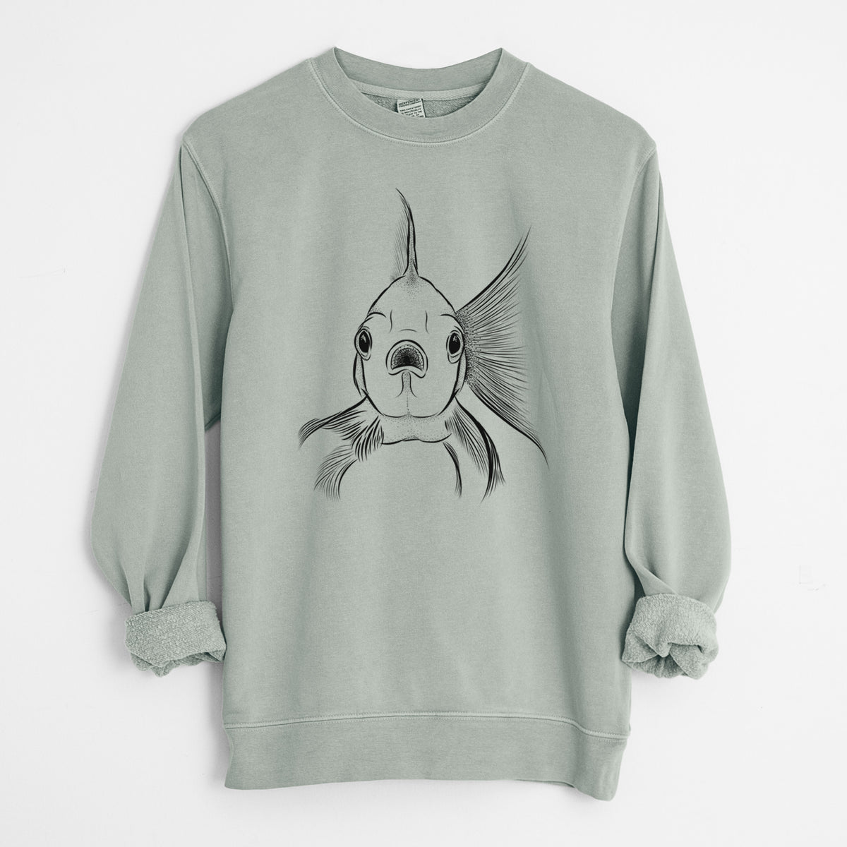 Bare Beefcake the Goldfish - Unisex Pigment Dyed Crew Sweatshirt