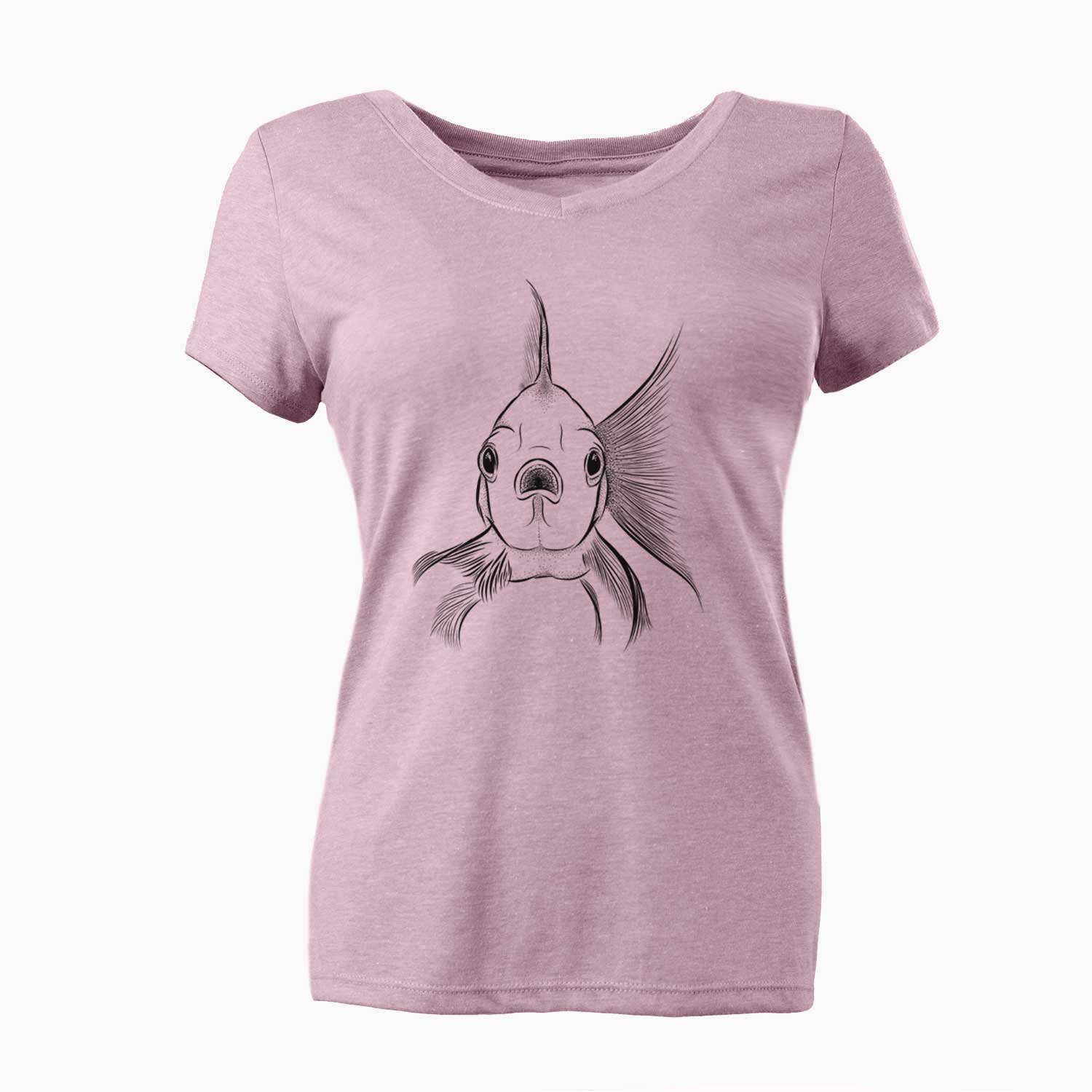 Bare Beefcake the Goldfish - Women's V-neck Shirt