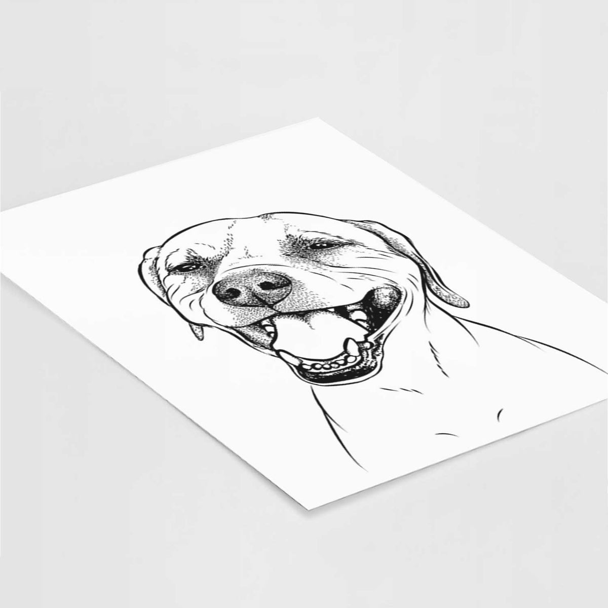 Beemer the Boxer Pitbull Terrier Mix Art Print