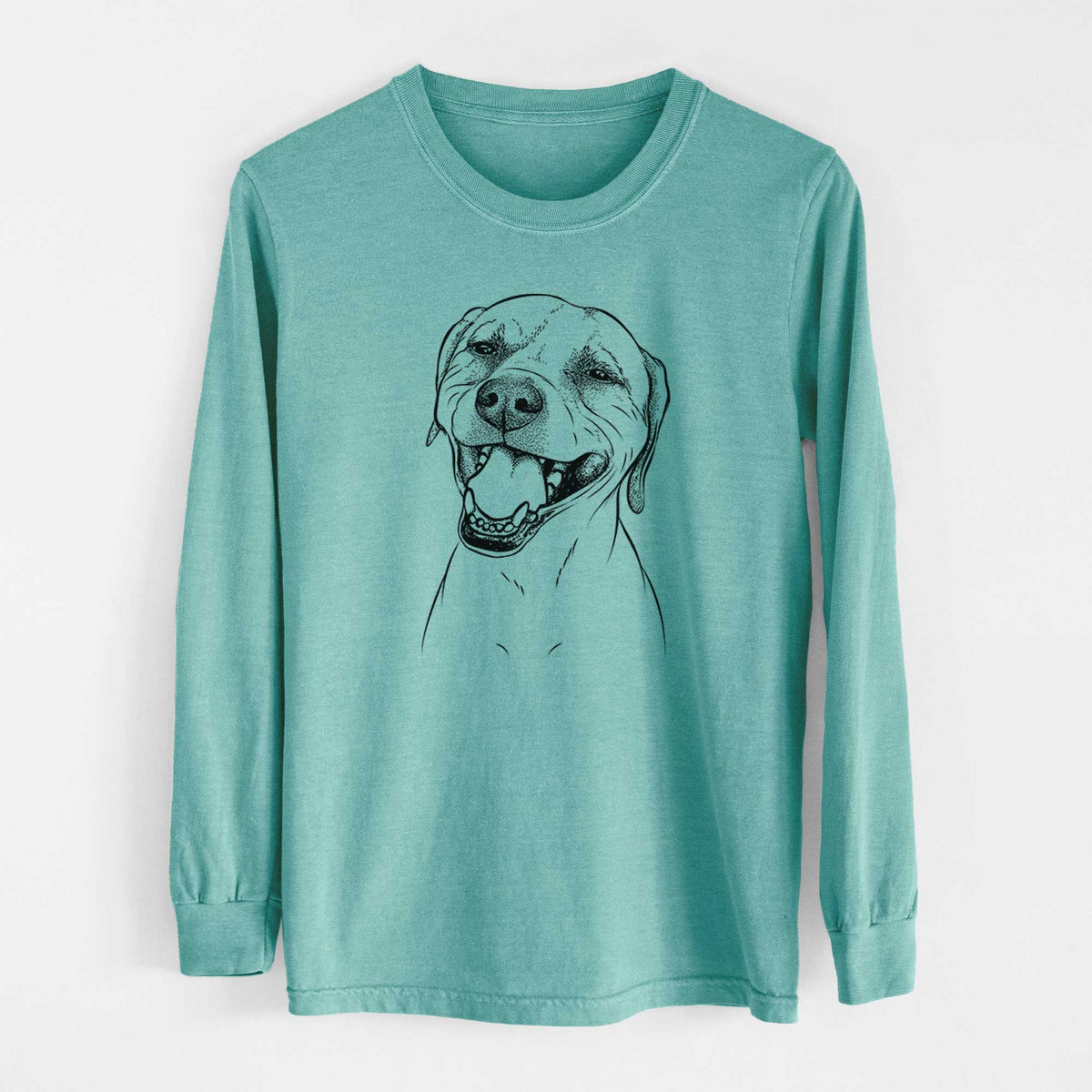 Bare Beemer the Boxer Pitbull Terrier Mix - Heavyweight 100% Cotton Long Sleeve