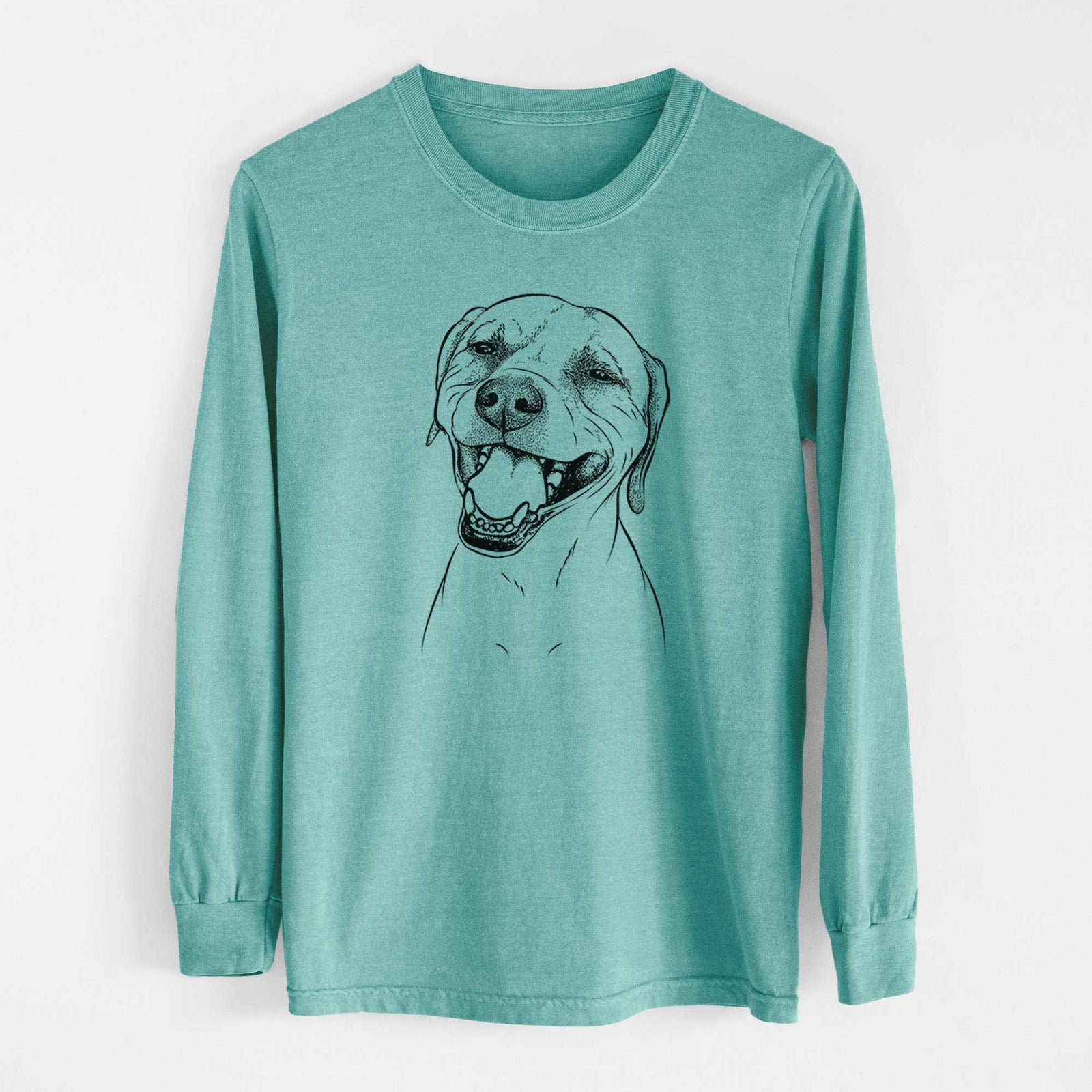 Bare Beemer the Boxer Pitbull Terrier Mix - Heavyweight 100% Cotton Long Sleeve