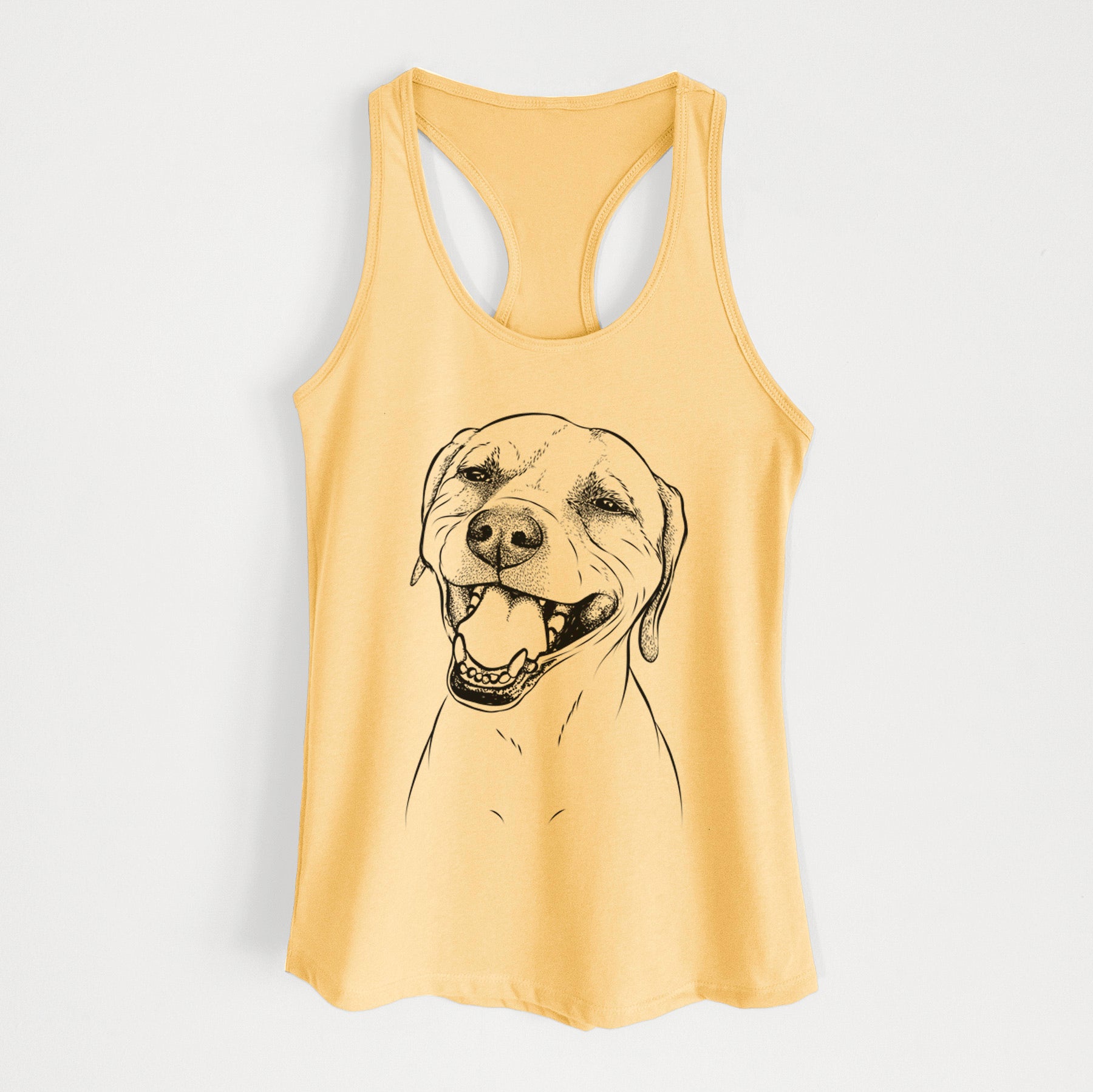 Beemer the Boxer Pitbull Terrier Mix - Women's Racerback Tanktop